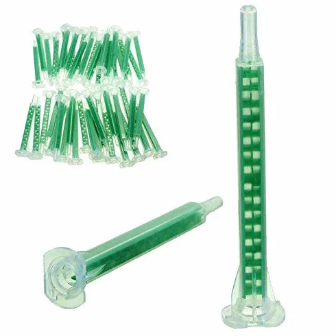 50Pcs F6-16 Green Ab Glue Tubo De Mezcla Boca Estática Sección 16 Boquillas