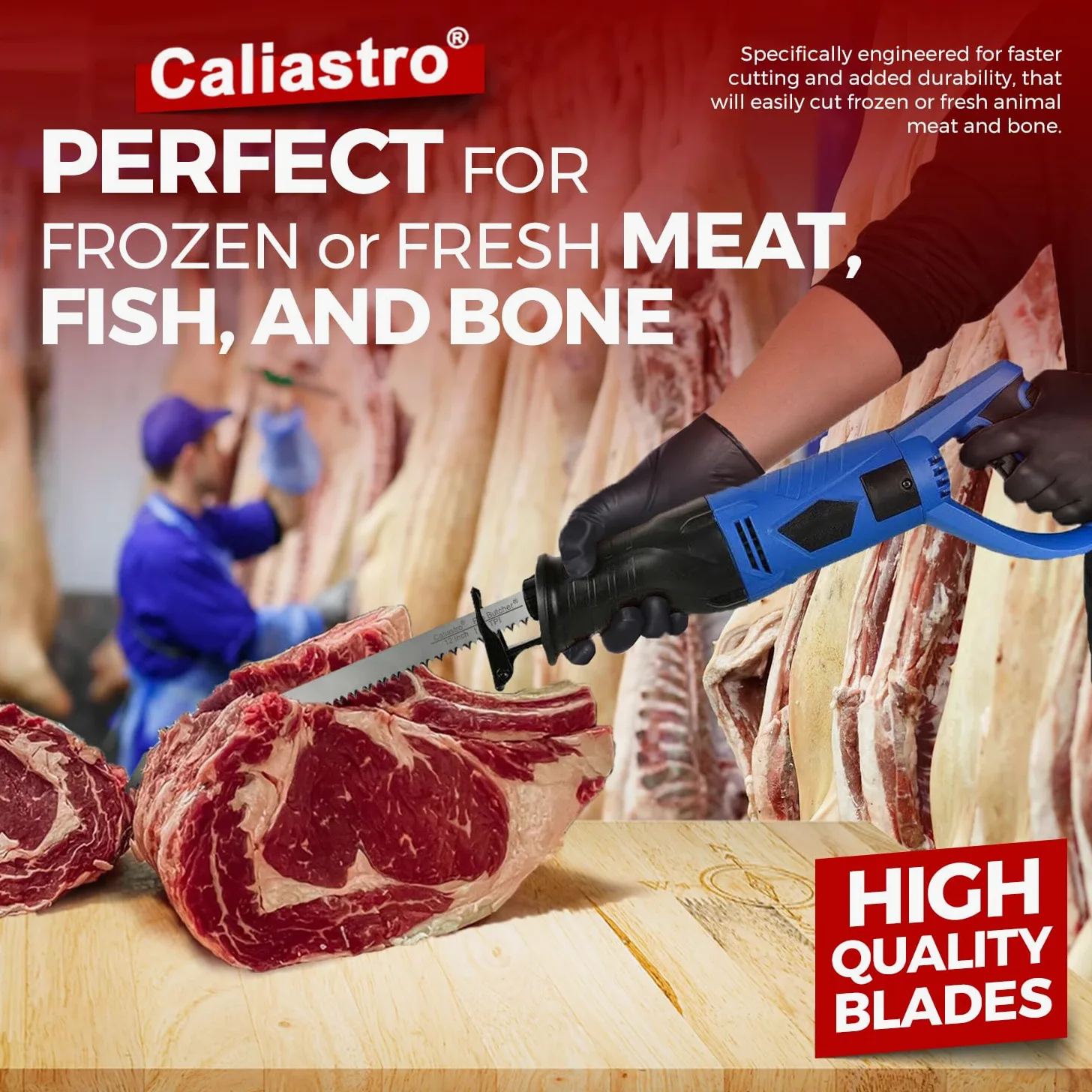 Hojas de sierra de corte de carne de acero inoxidable de 12 pulgadas para sierras alternativas y Sawzall, paquete de 5