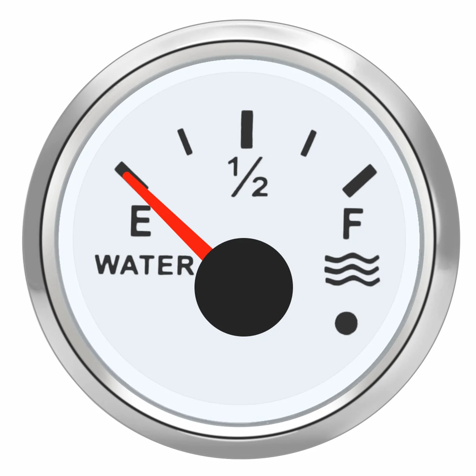 KAOLALI Indicador de Nivel de Agua, Medidor de Nivel de Agua para 0~190 ohm Sensor de Agua（Blanco）