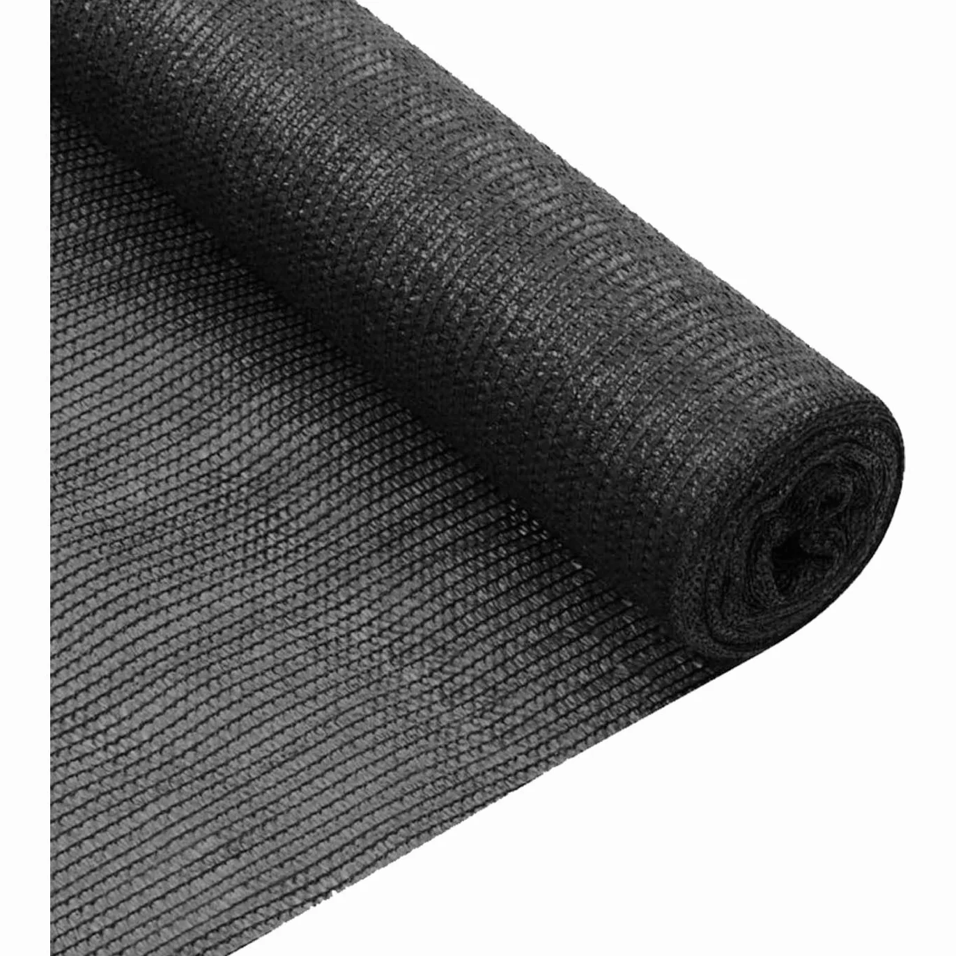 Acan Tradineur - Rollo de Malla de sombreo tupida, Cierre de ocultación de 120 g/m2, Alta Resistencia, Tela para cercar Jardines, fincas, huertos, Vallas (Negro - 1,5 x 10 m)