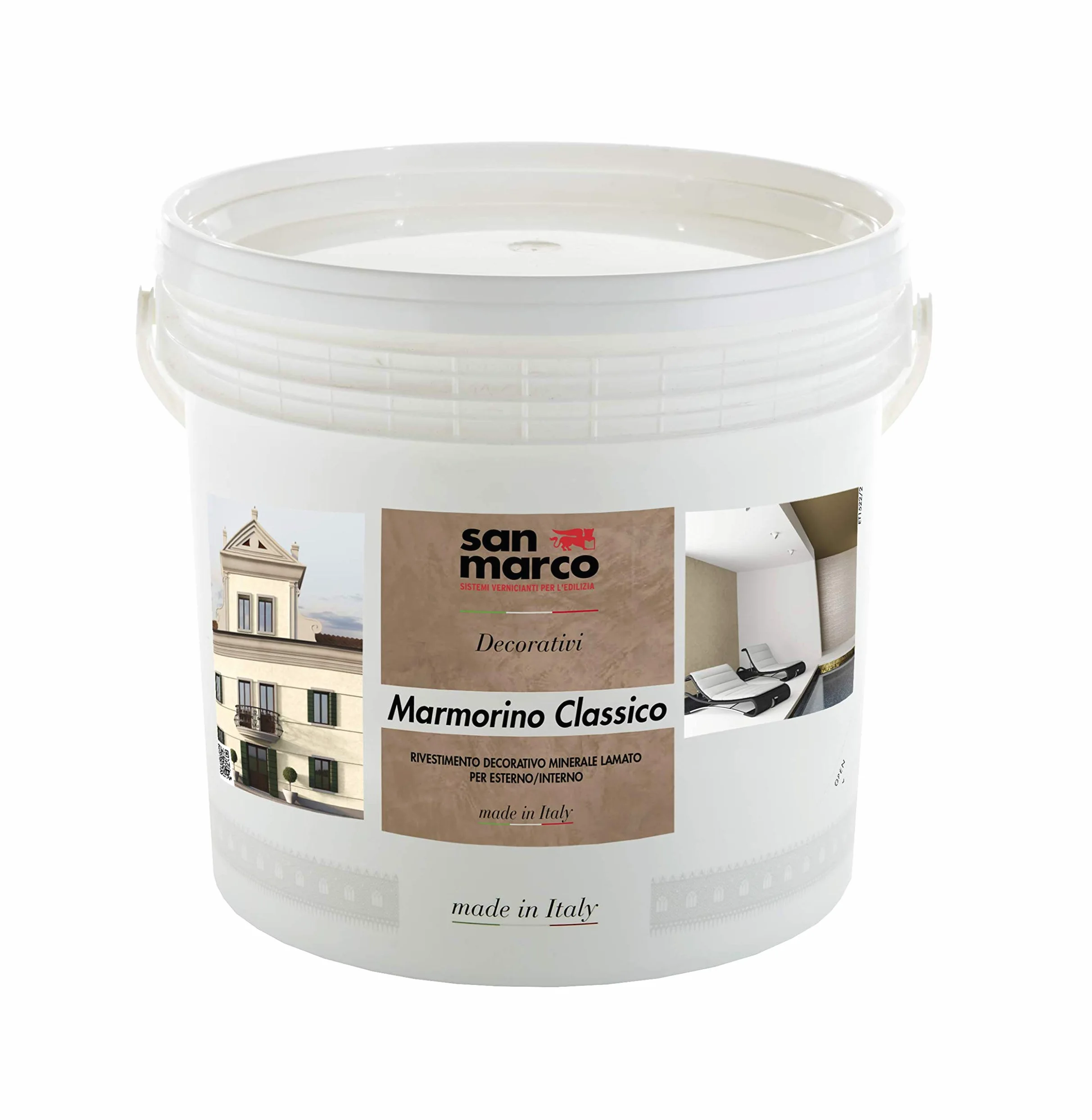 San Marco Marmorino - Yeso veneciano (25 kg), color blanco
