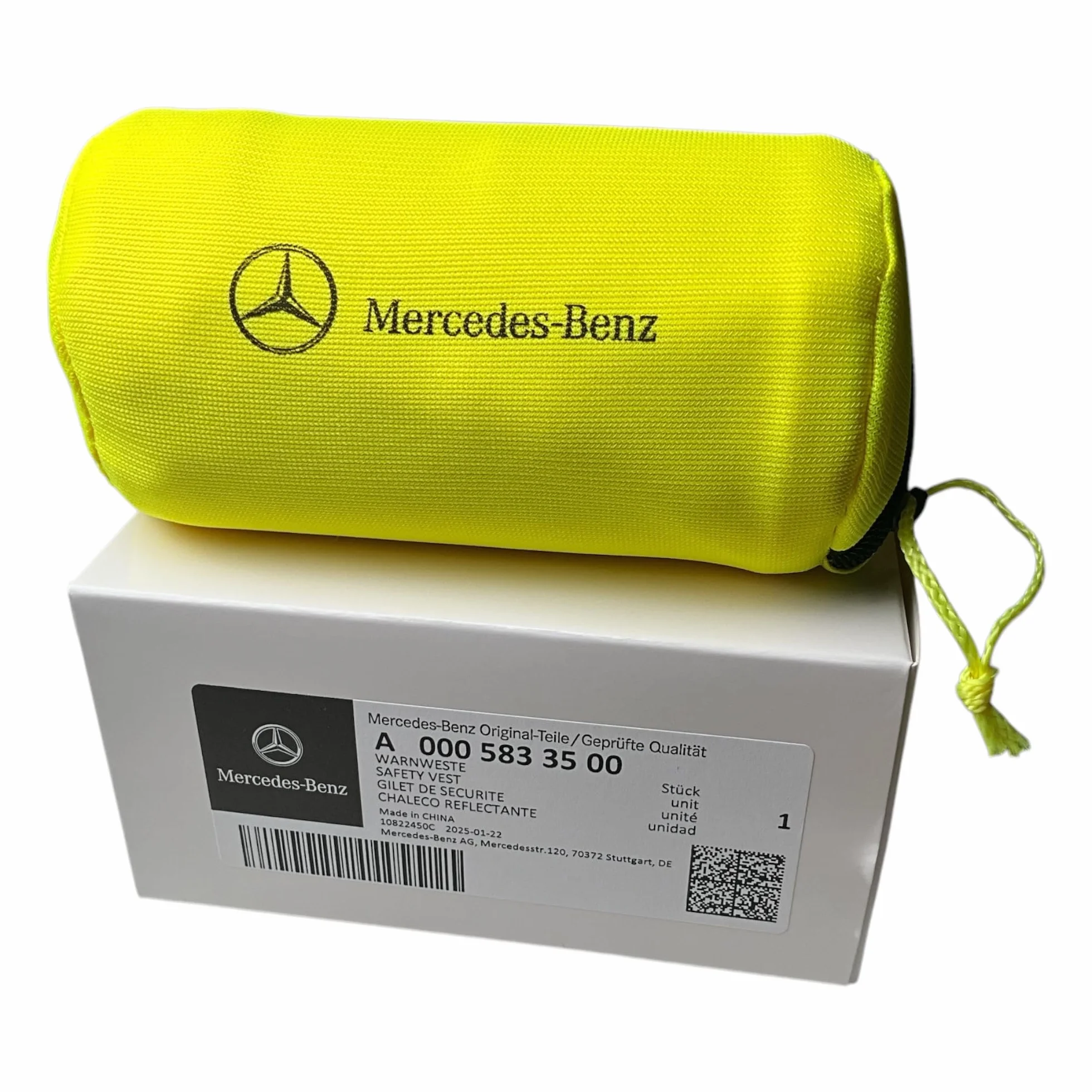 Mercedes-Benz Collection Chaleco Reflectante | Compacto | ECE | Amarillo
