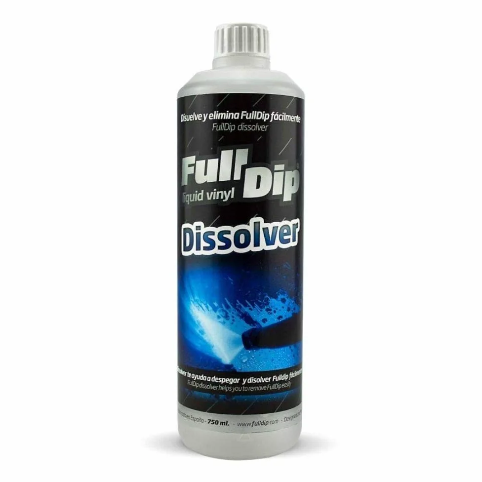 AutoFullCar - Full Dip Dissolver - Disolvente FullDip Disolver - Eliminador Vinilo Líquido