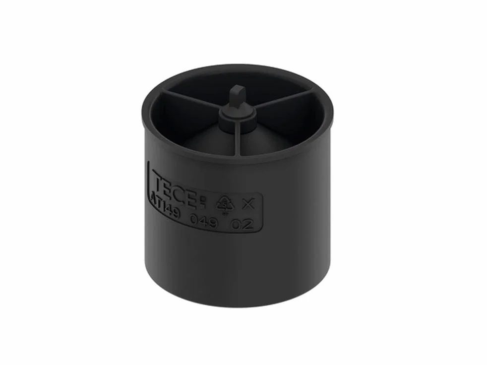 TECE 660016 Drainline - Membrana de cierre anti-olores (4,5 cm de altura, efecto sifón de dos niveles, cierre de membrana), color negro
