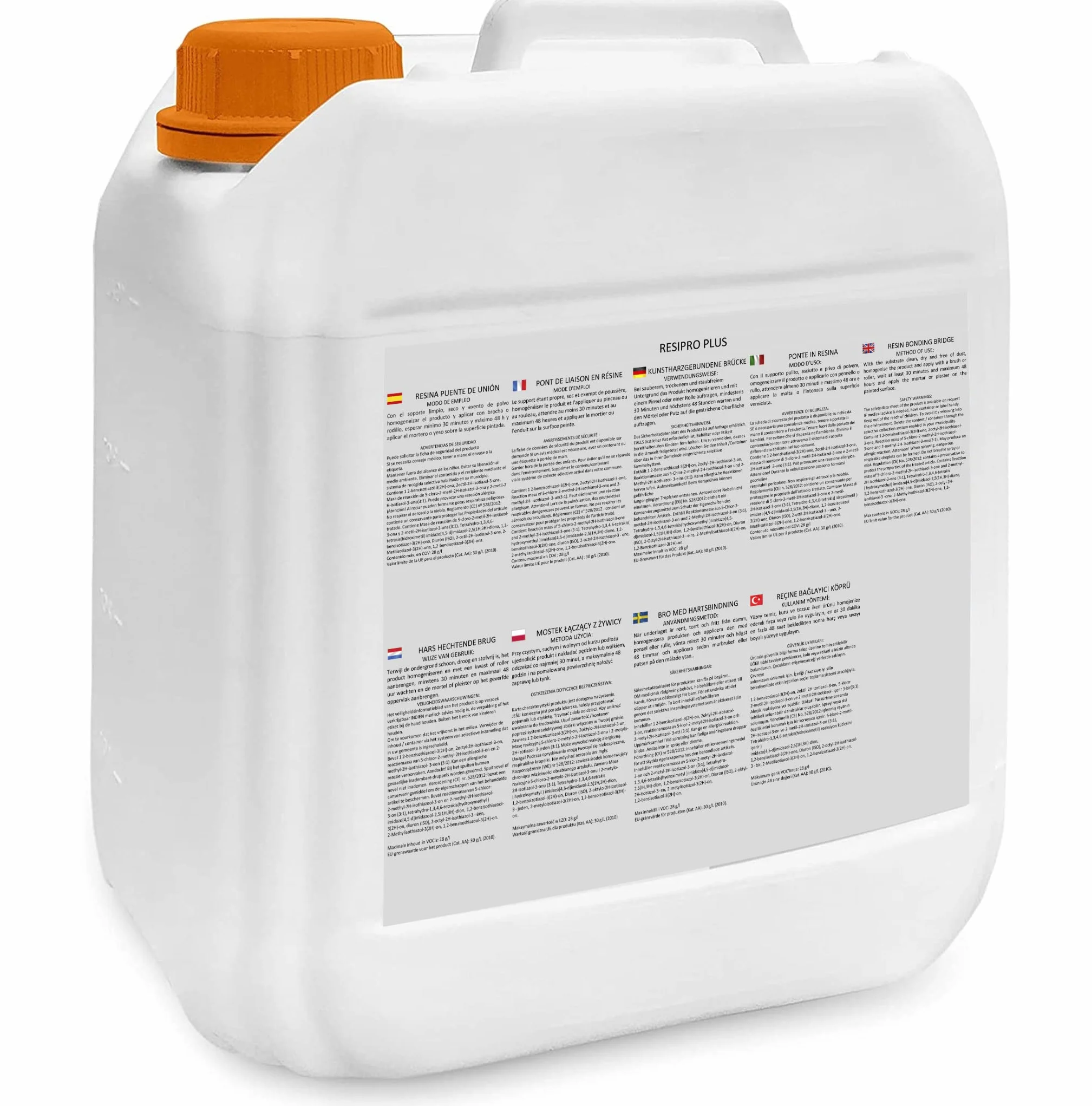 RESIPRO PLUS Tecno Prodist 4L Resina puente de unión adhesivo al agua