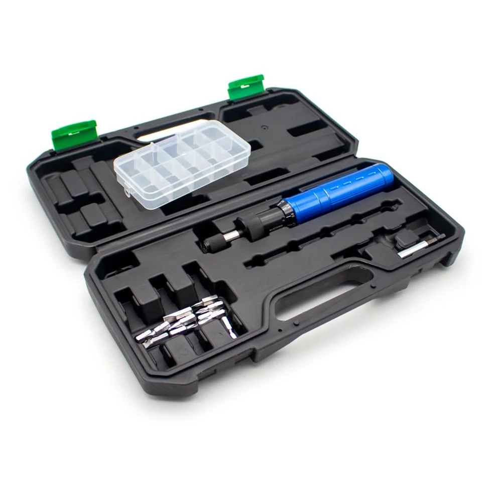 Toplionace Juego de Destornilladores Dinamométricos Preajustados con Liberación Automática, Llave Dinamométrica de Precisión para Un Apriete Antideslizante y Medición de Fuerza.
