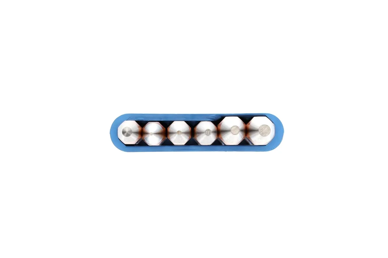 GEDORE Juego de botadores cónicos, 6 piezas, Juego de botadores cilíndricos en soporte de PVC, Templados, Revenidos, Acero, Herramienta, 8753680