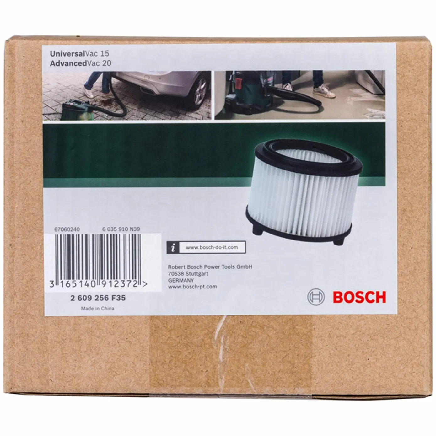 Bosch 2609256F35 Filtro de Pliegues 0 W, 0 V
