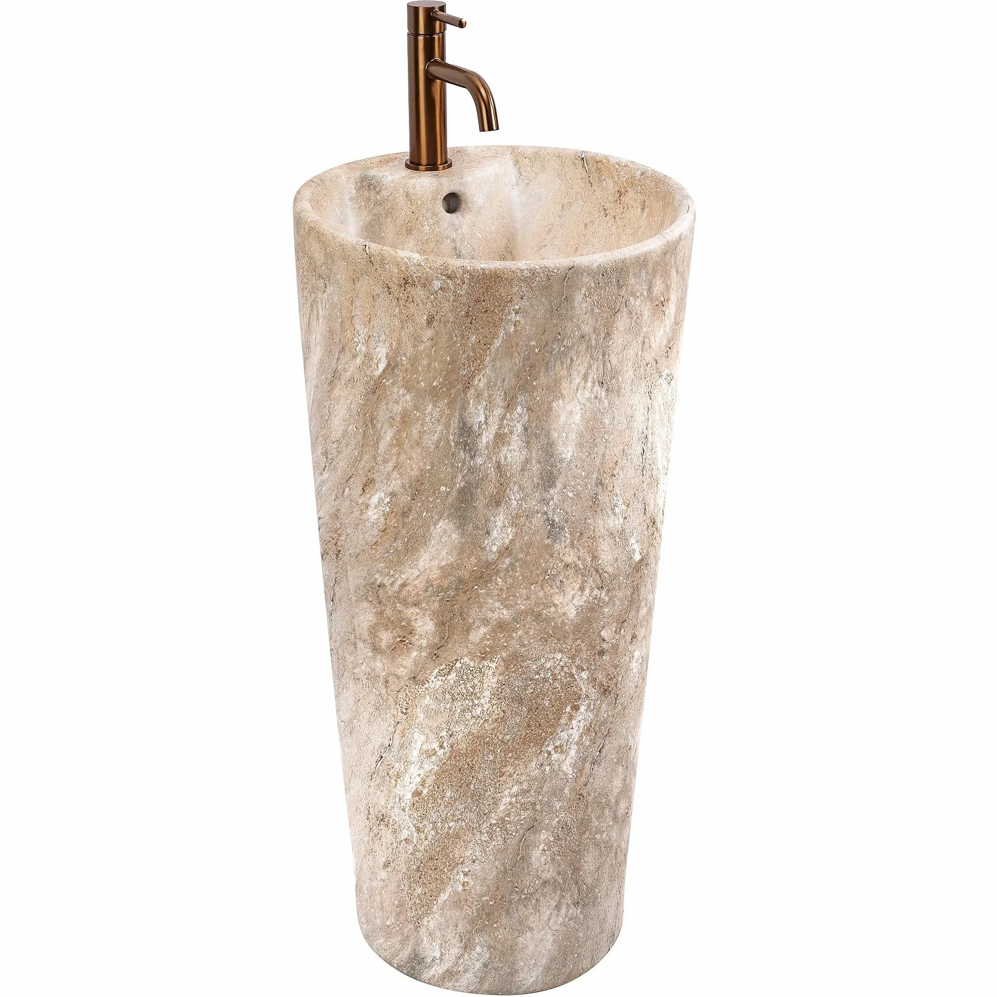 Lavabo De Pie Rea Blanka Savana Matt Beige 40X40X85Cm