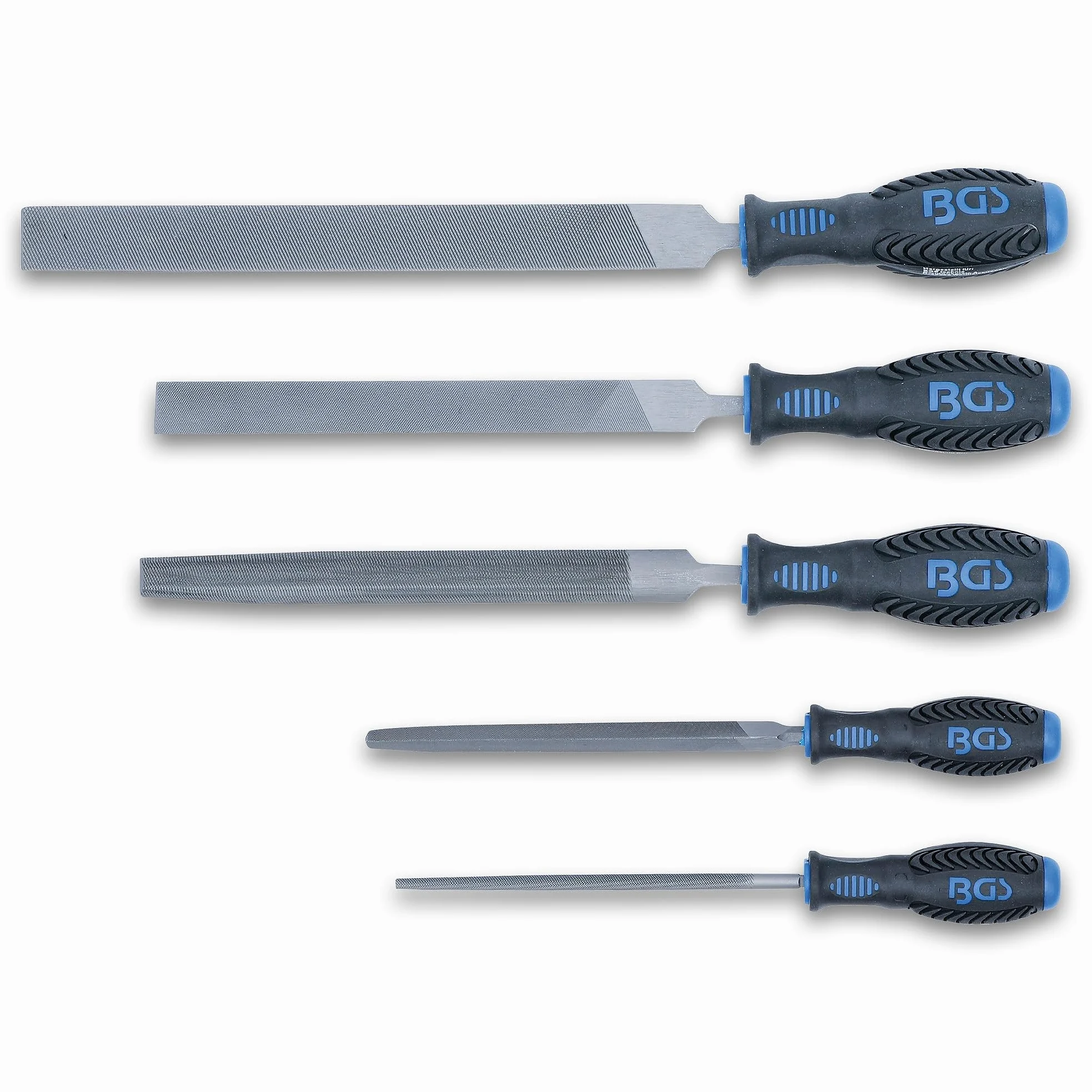 BGS 70098 | Juego de limas para taller | 5 piezas