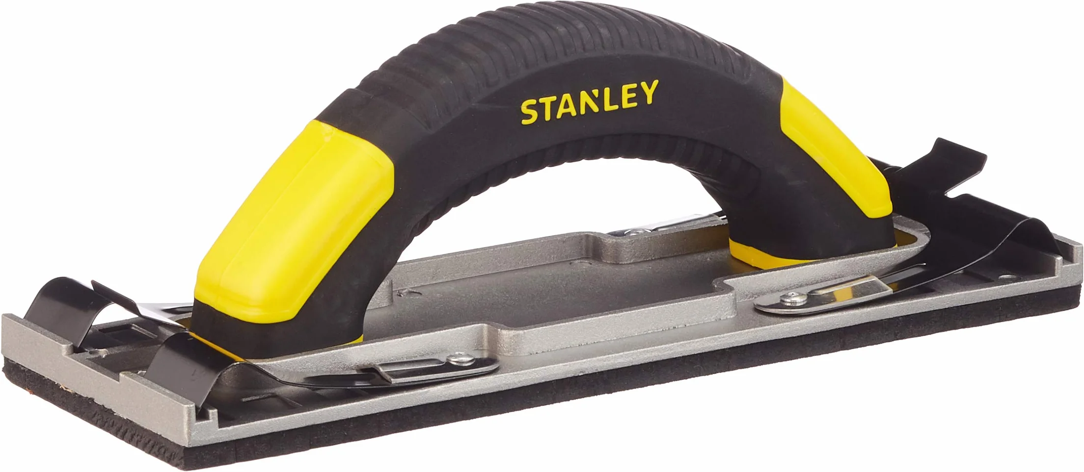 STANLEY Lijadora Manual con Clip Mejorado, 230X80mm, Cuerpo de Aluminio Reforzado, Mango Bimaterial, Pinza de Sujeción Mejorada, Acepta la Mayoría de Papeles de Lijado, STHT0-05927