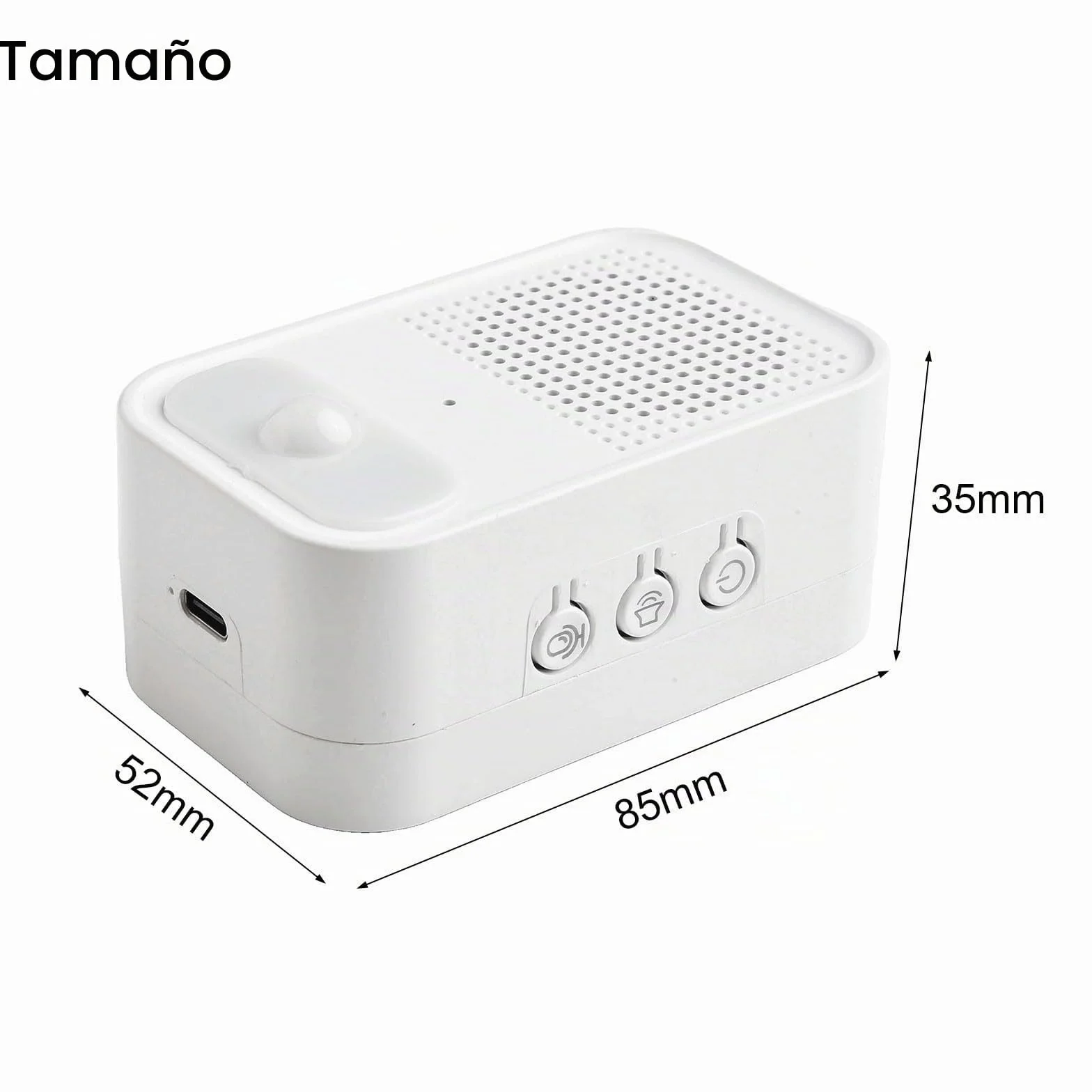 Welcomer Sensor de puerta con aviso de voz, alerta magnética ajustable, grabación de audio personalizada, blanco y negro