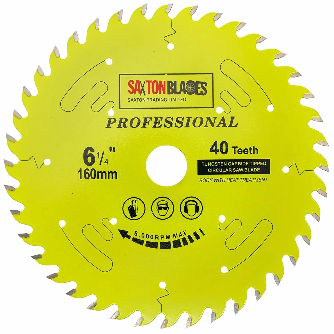 Saxton TCT16040TPRO Professional Range TCT - Hoja circular (160 x 40 x 20 mm, anillo de 16 mm)