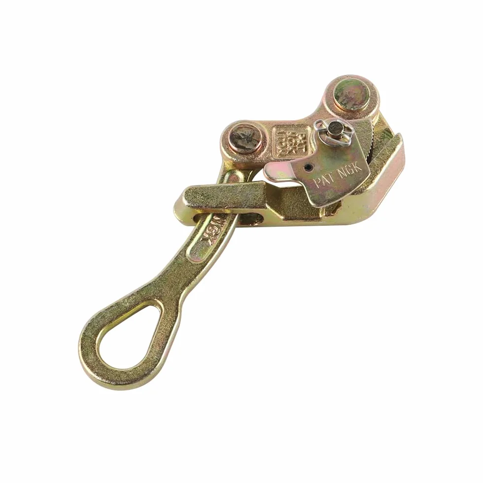 Extractor de Cuerda de Acero con mordaza, Capacidad de tracción de 1 tonelada, Tensor de Cable, Herramienta extractora de Cable de Acero para construcción con y Dispositivo Anti-desgarro