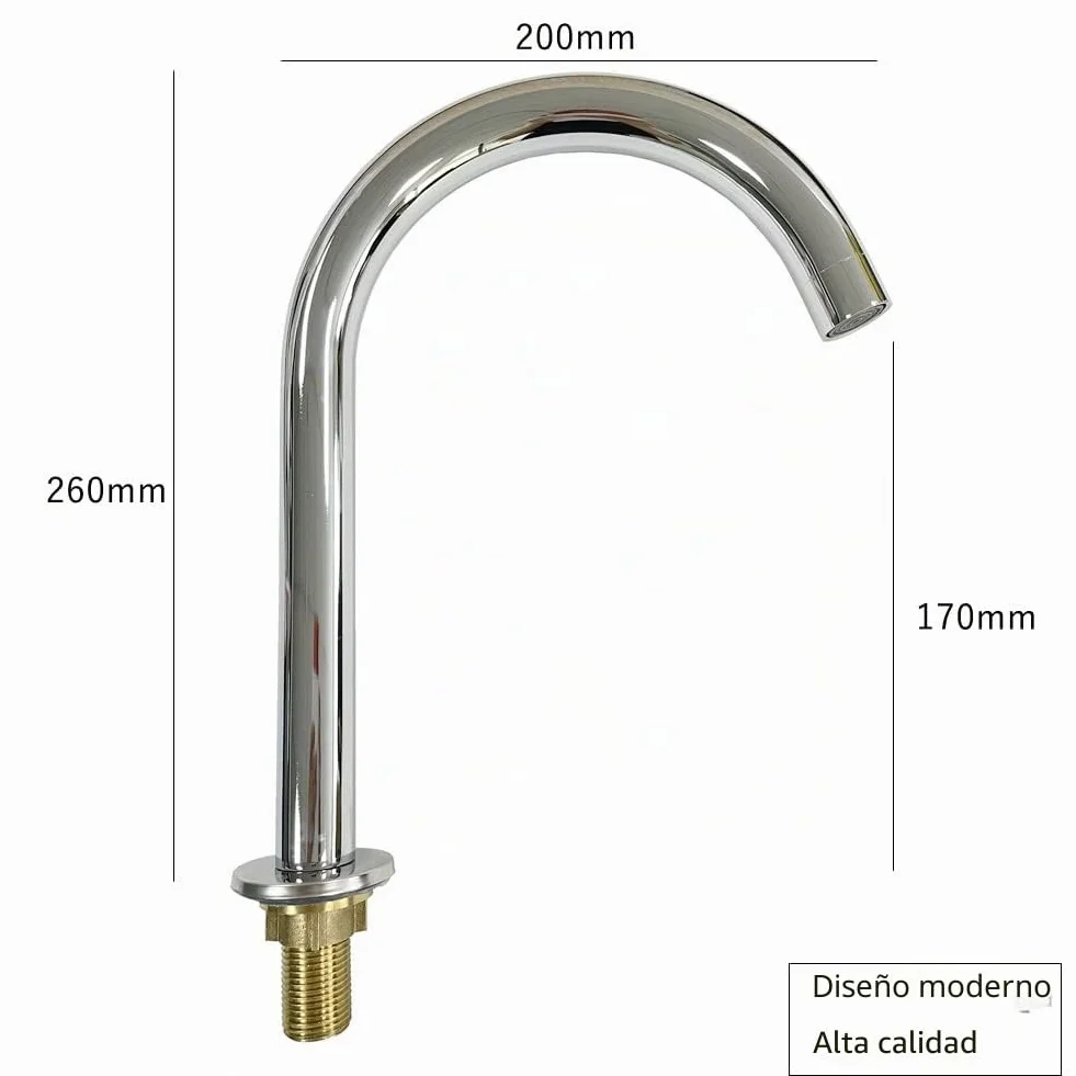 LukLoy Juego completo de pedal manos libres para grifo, con válvula de pie+salida+manguera flexible de 1 m y tornillos, para hospital, laboratorio, control de grifo con el pie