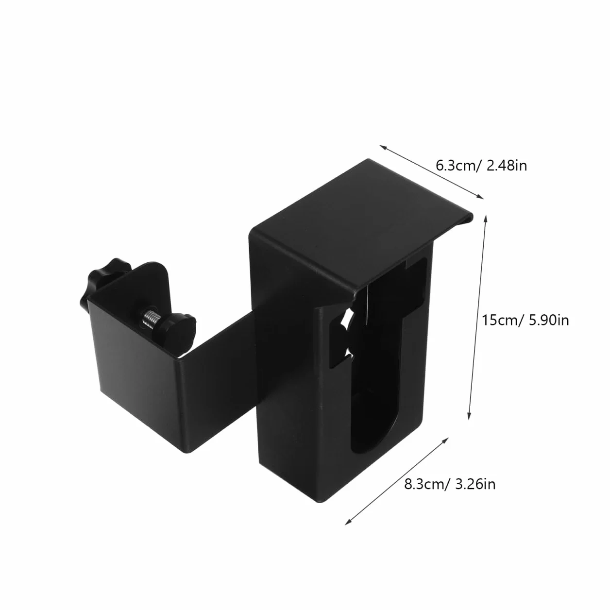Angoily Soporte Antirrobo Sin Taladro para Timbre De Puerta con Capota Protectora Resistente a La Intemperie Compatible con Videoporteros Y Timbres Parpadeantes 5.90X3.26X2.48In