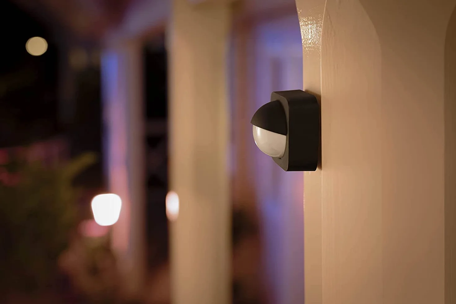 Philips Hue Sensor de Movimiento Exterior, Accesorio Inteligente Compatible con Alexa y Google Home, Negro