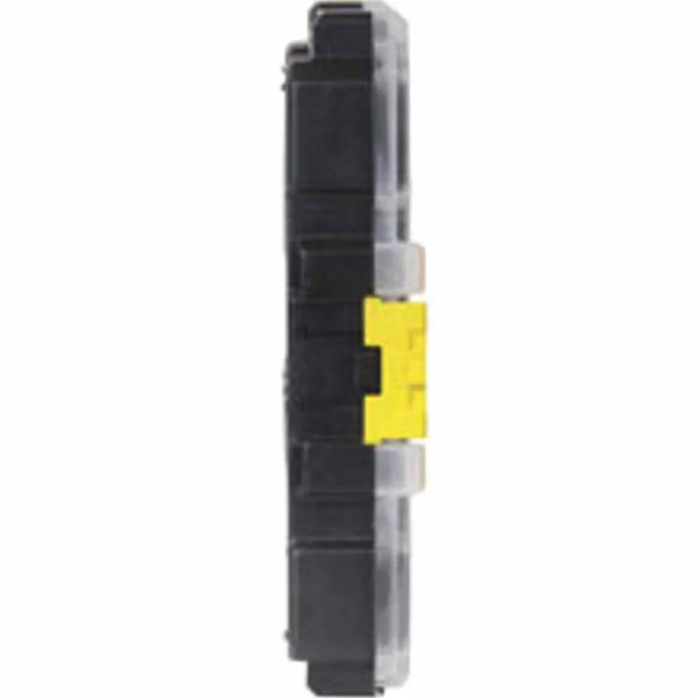 Stanley Organizador Impermeable FatMax con Tapa Prácticamente Irrompible, Diseño Antidesplazamiento y Cierres Metálicos Antioxidantes, Negro/Transparente/Amarillo, Modelo 1-97-517