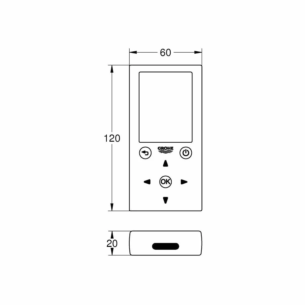 Grohe Mando a distancia para accesorios de infrarrojos 1 ojo 06/2015 GROHE Blue Home 12/2018