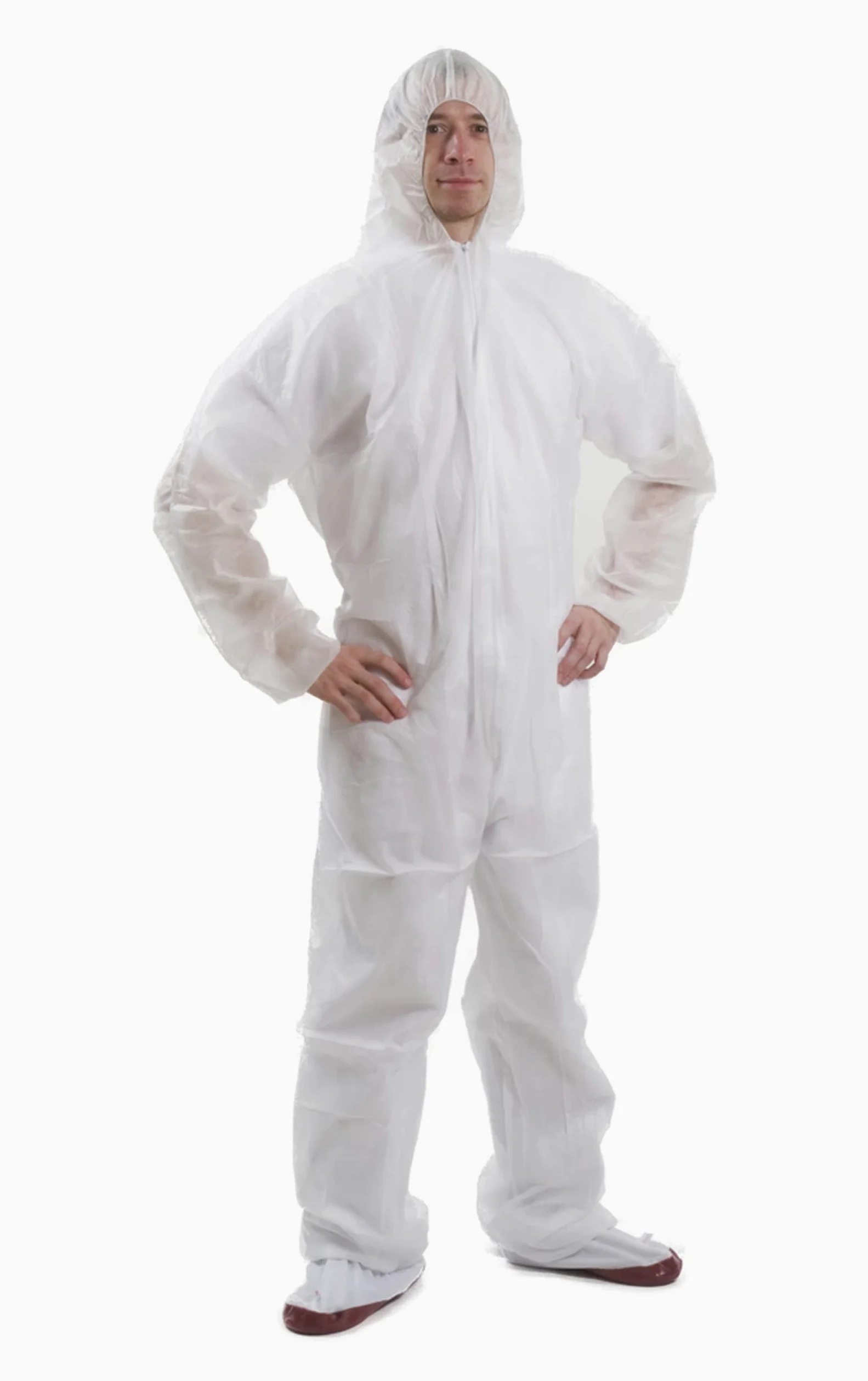10 x Maleroverall – Tallas S, M, L, XL, XXL y XXXL – Blanco, azul o verde – Mono desechable para pintor Carnaval – Mono de pintor desechable – Traje de pintor de Carnaval –