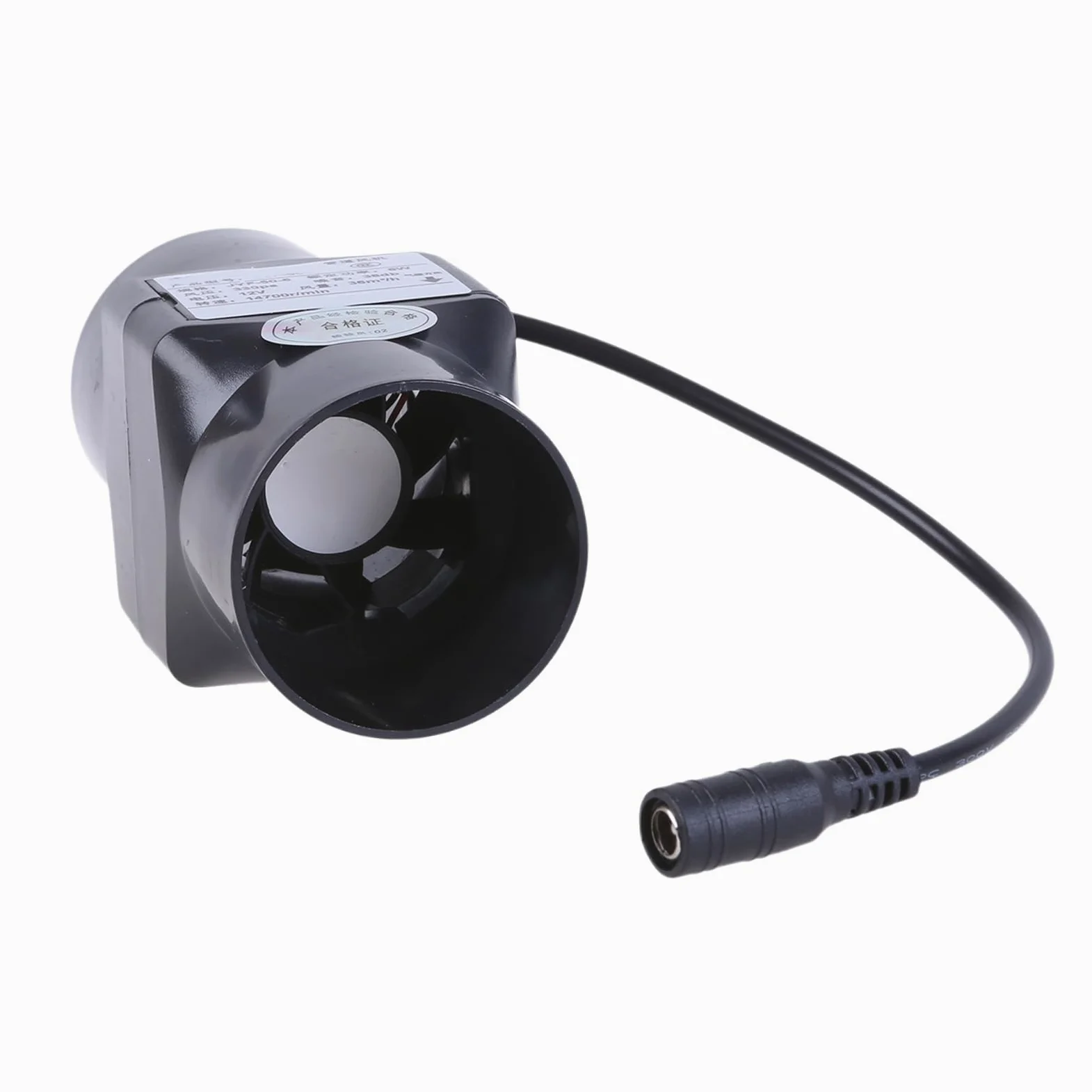 Ventilador extractor en línea de 12 V, 6 W, ventilador de conductos, 50 mm, para interior, para taller, sótano, tienda
