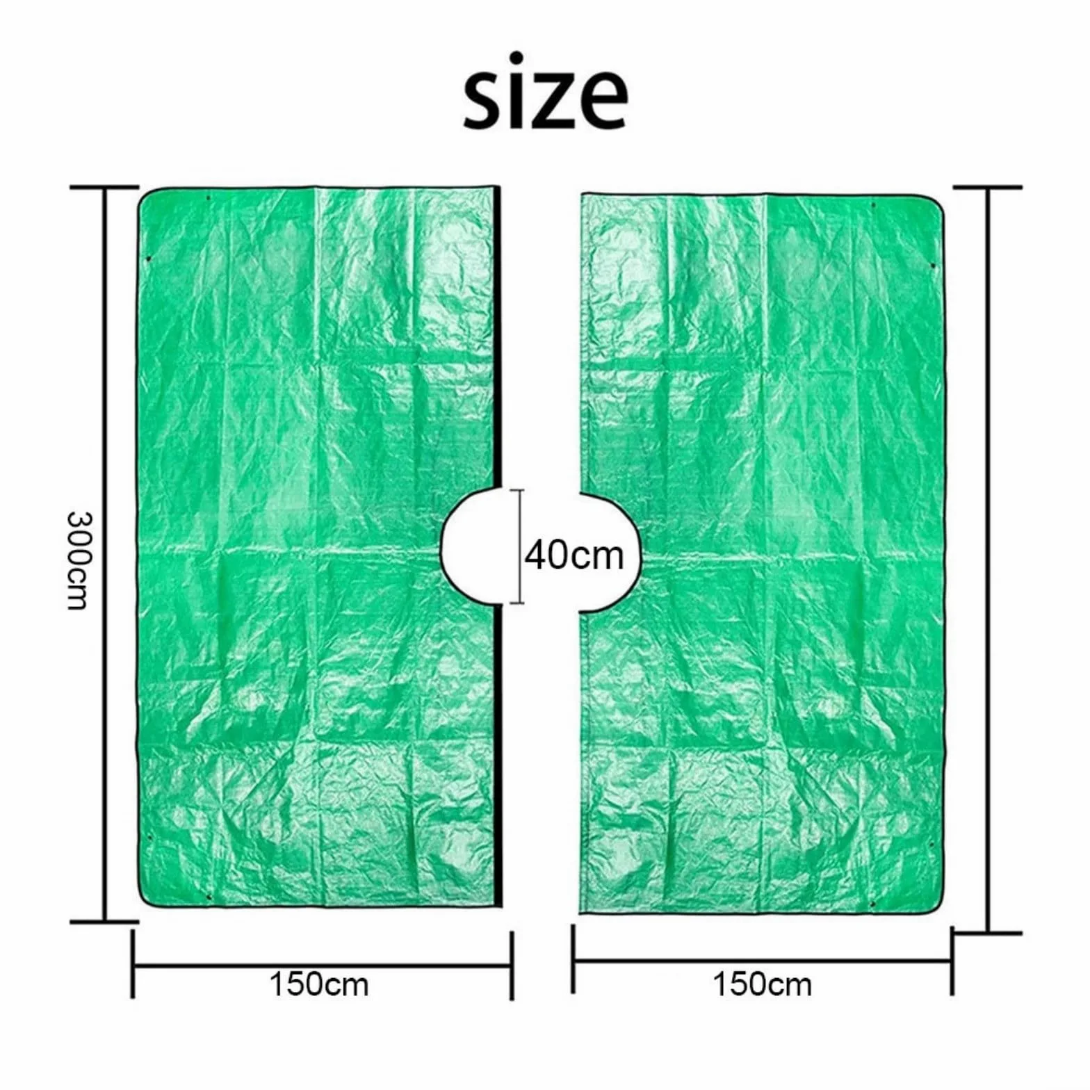 Manta de jardín para hojas para limpieza al aire libre después de podar árboles, arbustos y recoger hojas caídas y pequeños desechos de jardín (3 x 3 m/40 cm)