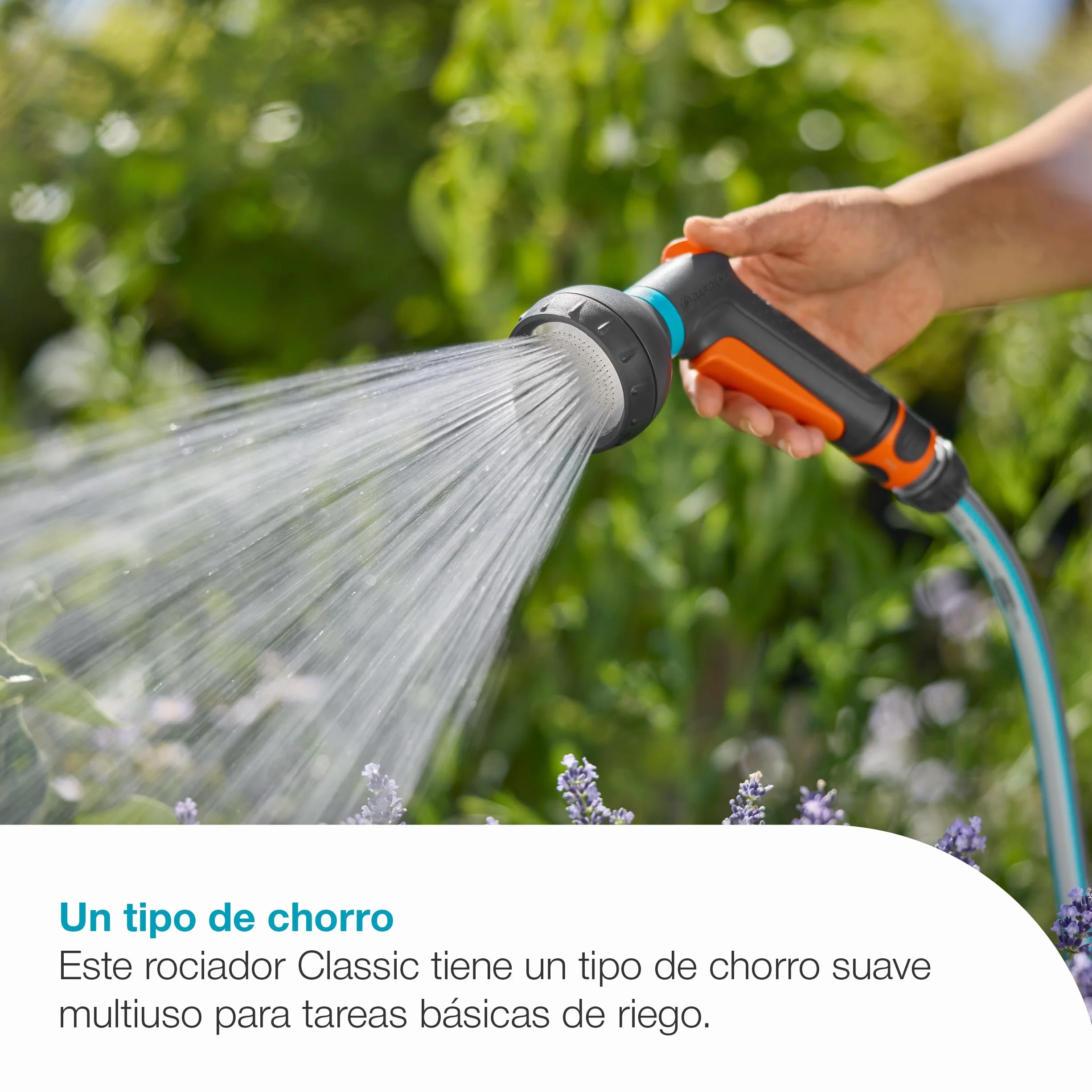 Gardena Pulverizador de Manguera de Jardín Clásico, Patrón de Pulverización Suave para Riego de Plantas, Fabricado en Alemania