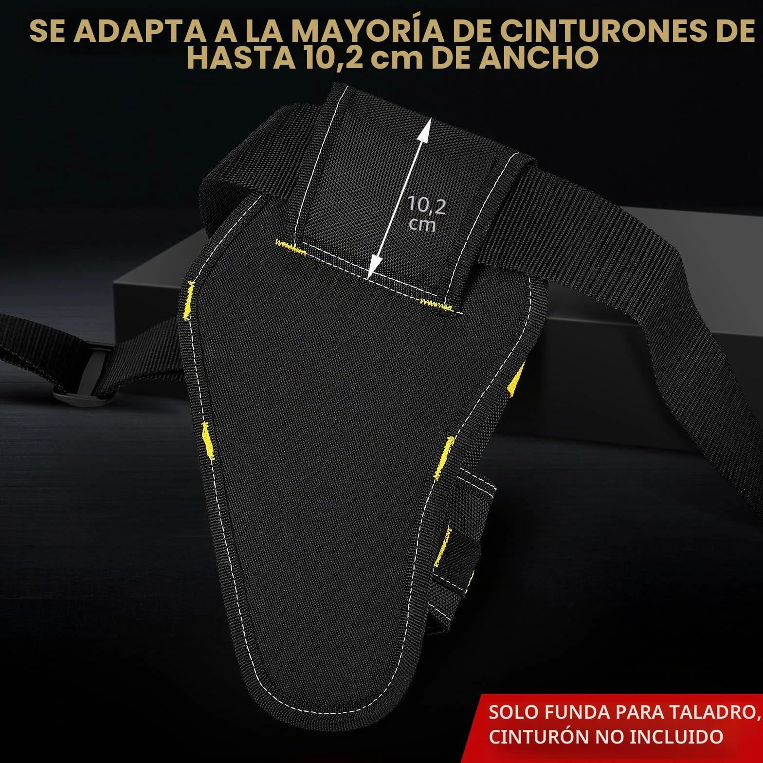 Drill Holster,Heavy-Duty Impact Holster for Tool Belt,Drill Holder,Drill Pouch Fits Most Drills
