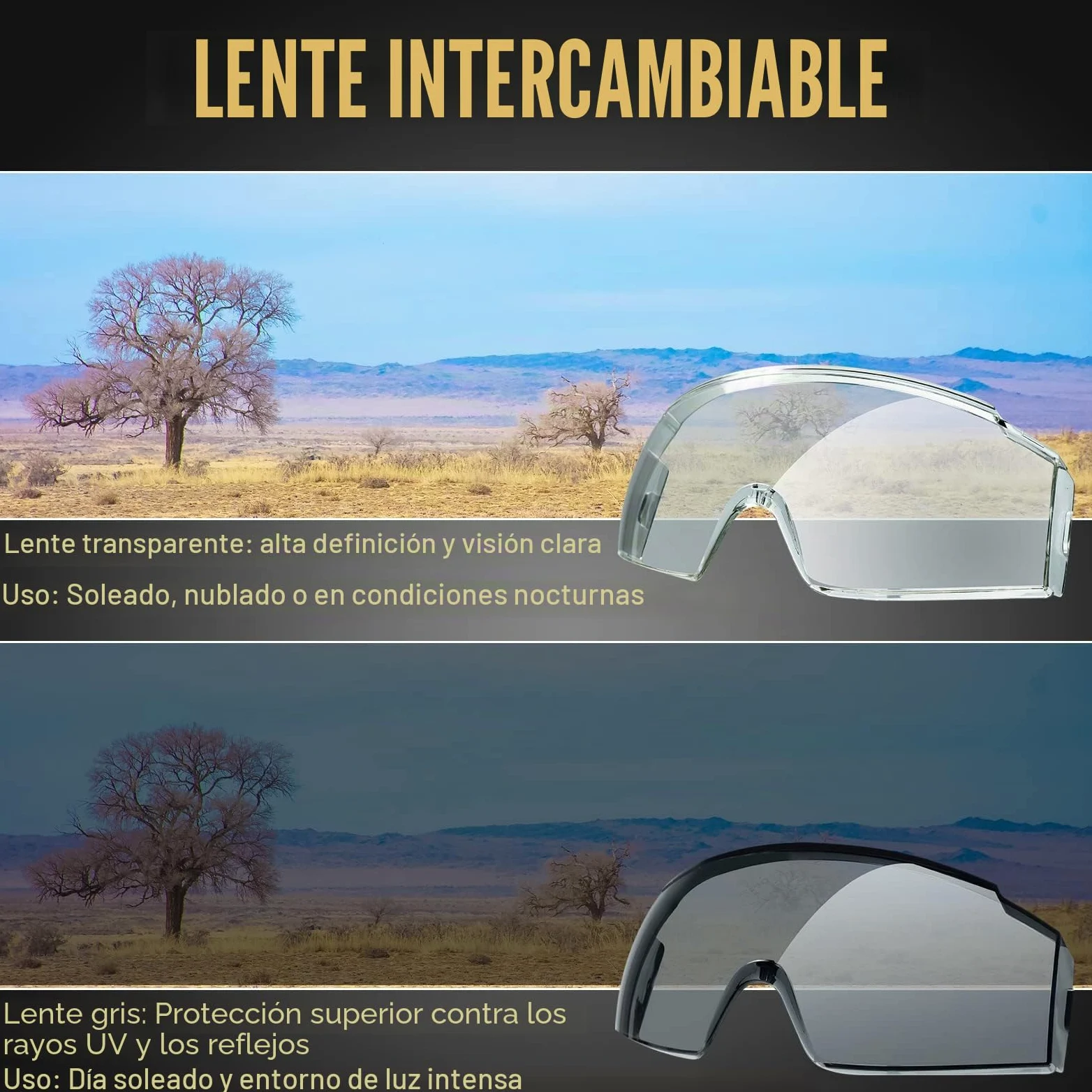OneTigris Gafas de protección tácticas, gafas de seguridad a prueba de polvo, gafas de seguridad con CE EN166 y ANSI Z87.1, gafas de protección de visión completa para usuarios de gafas, obra