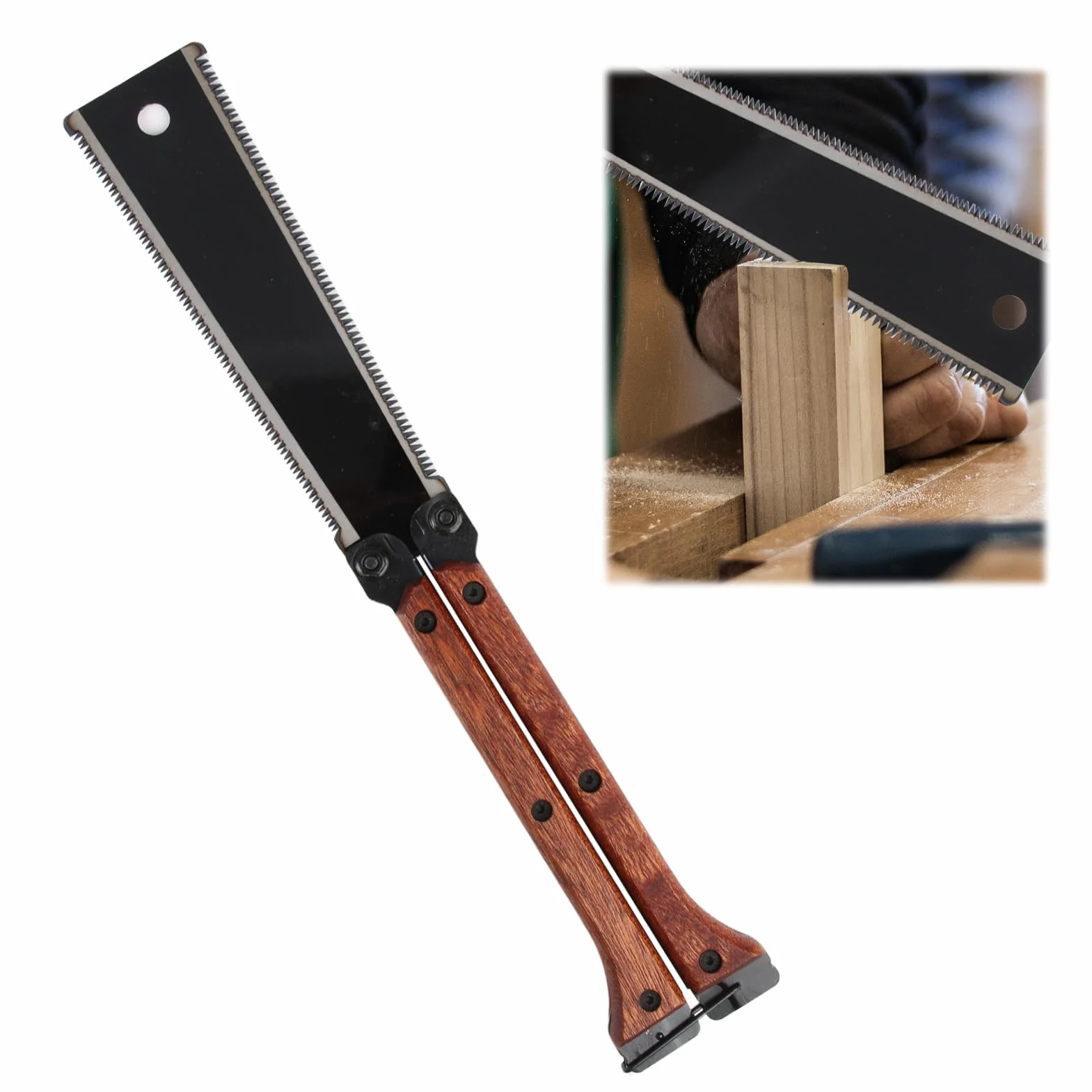 Sierra De Podar Plegable 140mm Doble Filo 12/14 Tpi Acero Al Carbón SK5