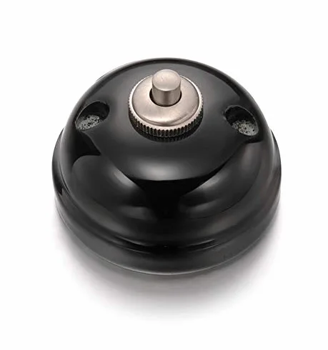 Fontini 30-310-27-2 - Pulsador timbre 10a 250v porcelana negro pack