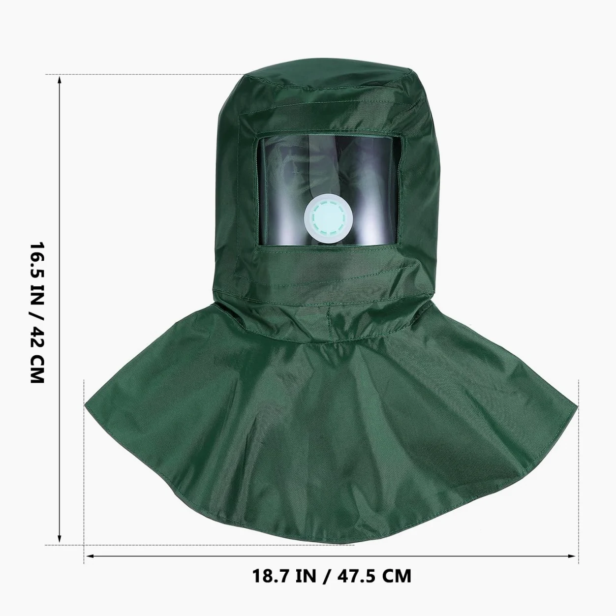 HOMSFOU Sandhaubenkappe Strahlhaube Sandhaubenmaske Schutzausrüstung für Sandstrahlgeräte staubschutzmaske schutzweste Gesicht Helm Rostentferner Sandstrahlkappe Sandstrahlmaske