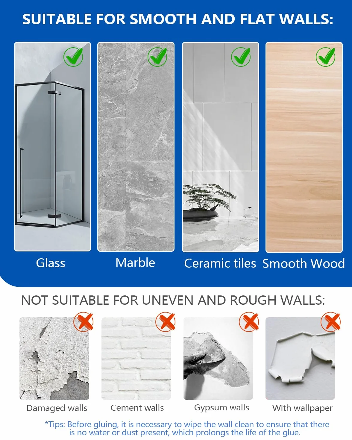 AceMining Estanteria Baño 4 Pack Negro Organizador Pared Adhesivo Estante Ducha Almacenaje con Gancho