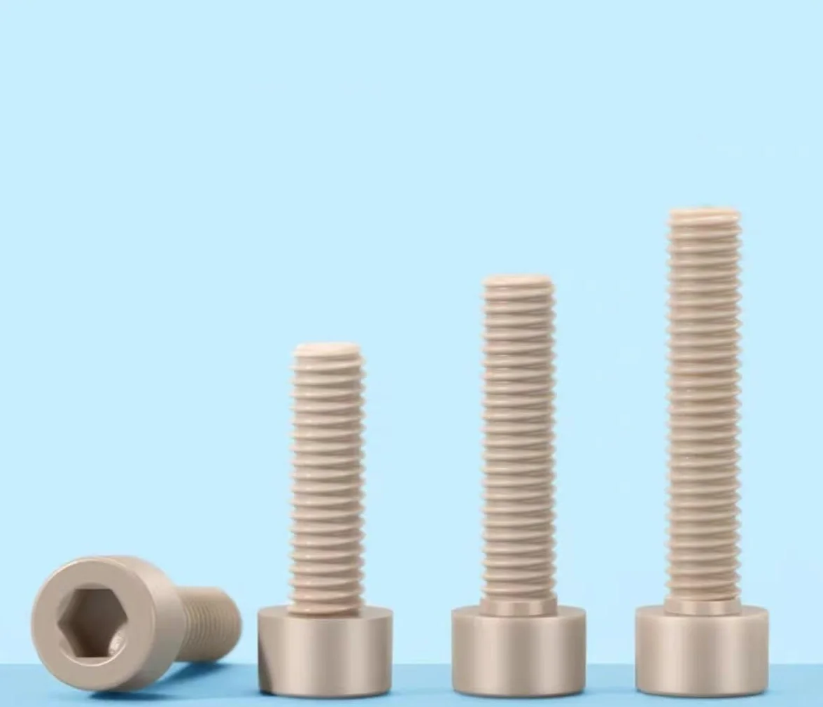 Threaded bolt,20PCS Plastic Nylon Hexagon Socket Head Cap Screws M2 M2.5 M3 M4 M5 M6 M8 M10 M12 M14 Allen Bolts High Strength Anti Machine Plastic Screw(M2*8)