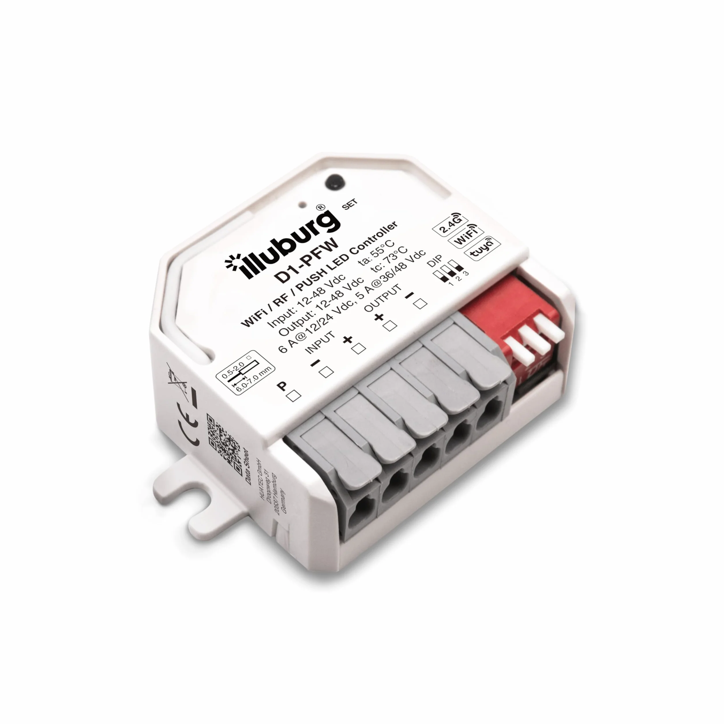 Controlador Dimmer Inteligente para Tiras LED a través de WiFi Alexa Tuya 2,4GHz RF Mando a Distancia Pulsador PUSH 12V 24V 48V Regulador Actuador de Regulación