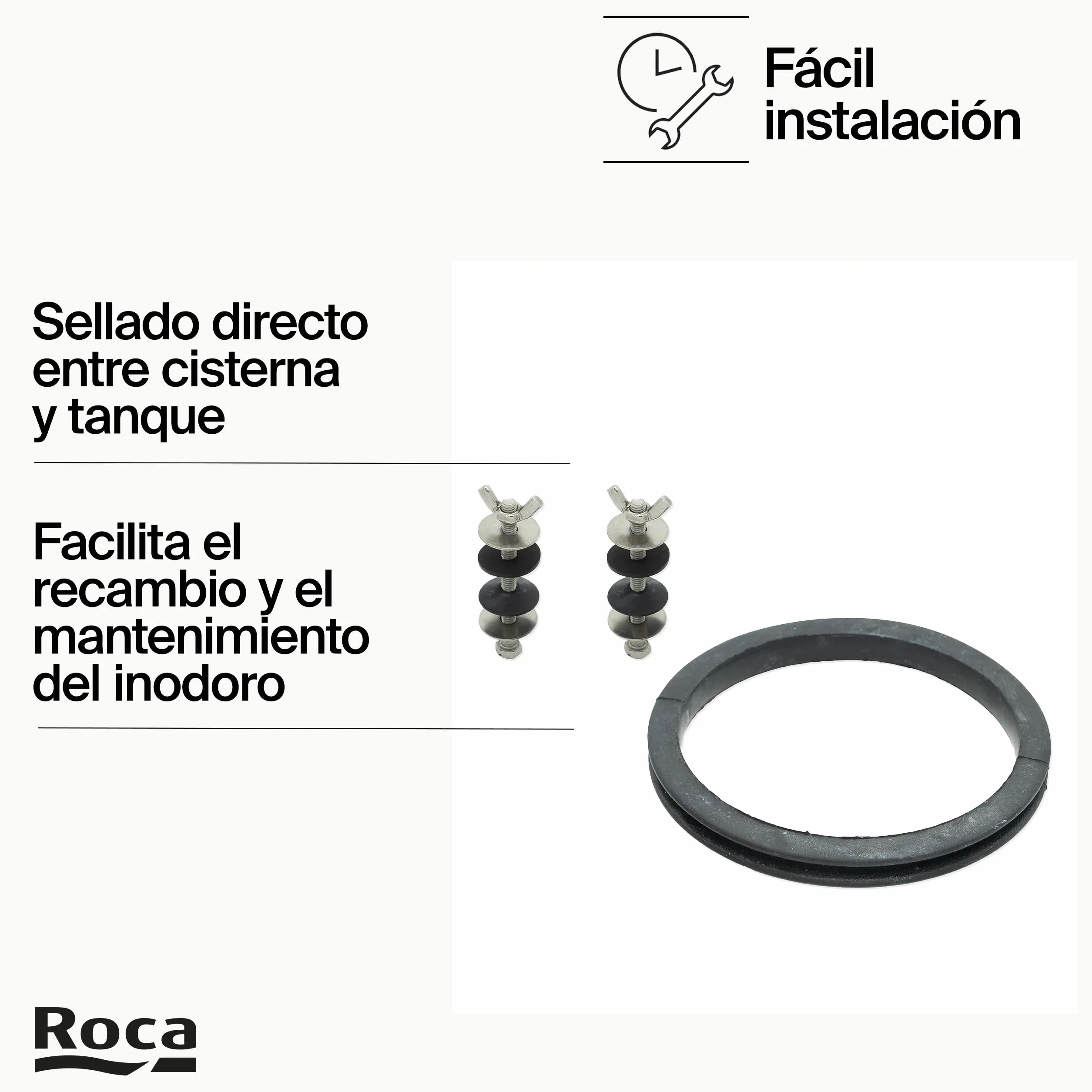 Roca AV0008000R Fijación junta plástico taza tanque esférico varios modelos