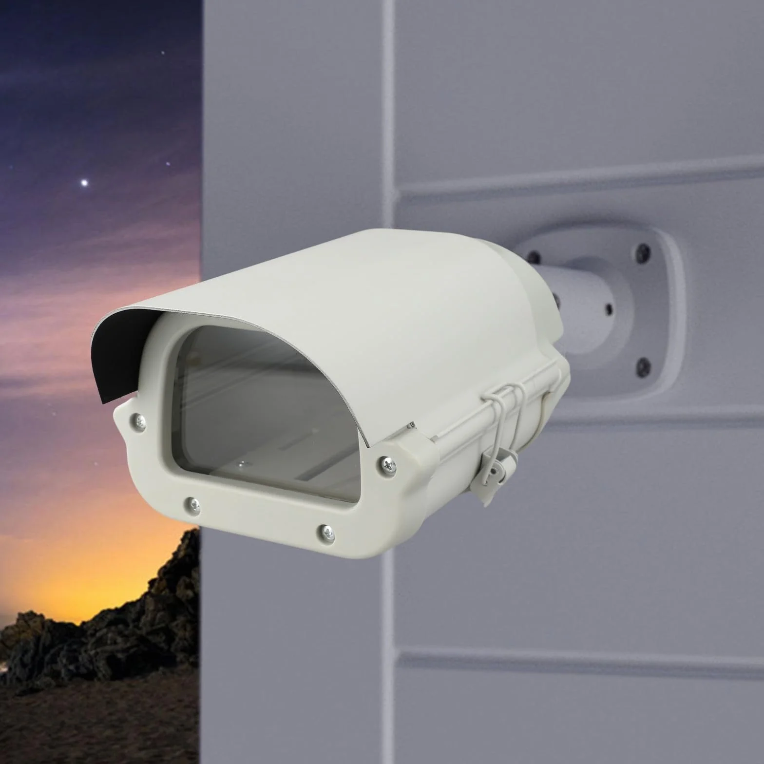 Caja de cámara de seguridad para exteriores con rendimiento de imagen claro y construcción robusta (6 pulgadas)