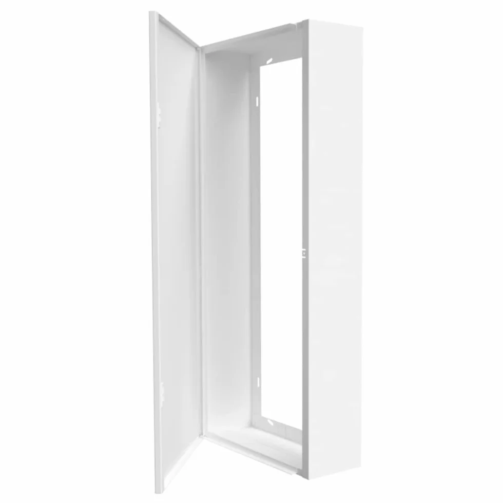 Caja de revestimiento para cuadros eléctricos de acero blanco - Dim. del paquete: 790 x 340 x 140 mm de altura – Marca ATOLE