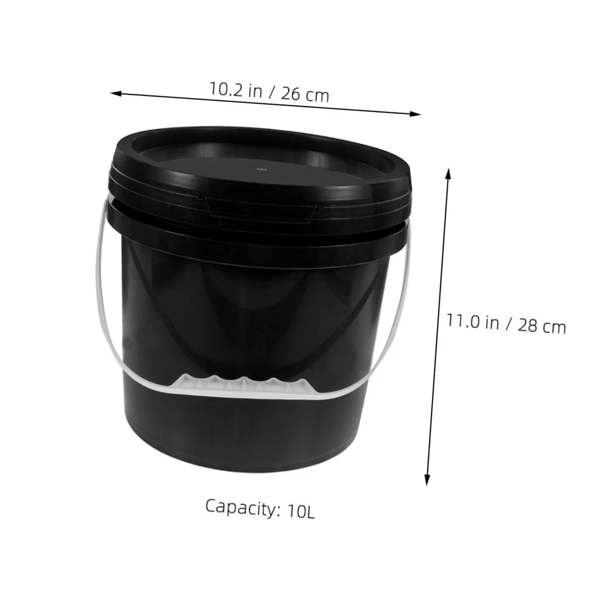Mipcase Cubeta de Pintura de Plástico Asa de Almacenamiento Pintura y Aceite Uso Profesional y DIY