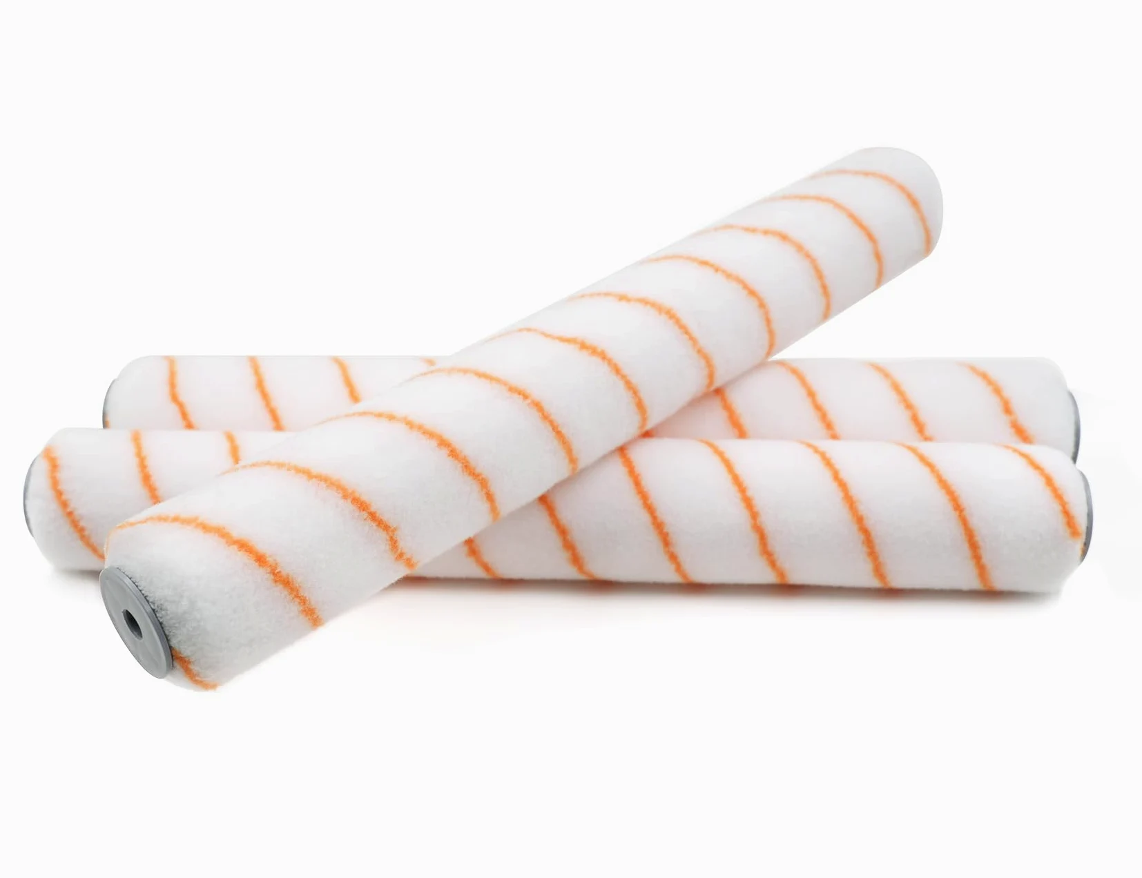 ROLLINGDOG Fundas para rodillo de pintura de 18 pulgadas, paquete de 3 fundas de rodillo de poliéster de 1/2 pulgada para paredes, techos, suelos y cubiertas, sin pelusas, lavables y reutilizables