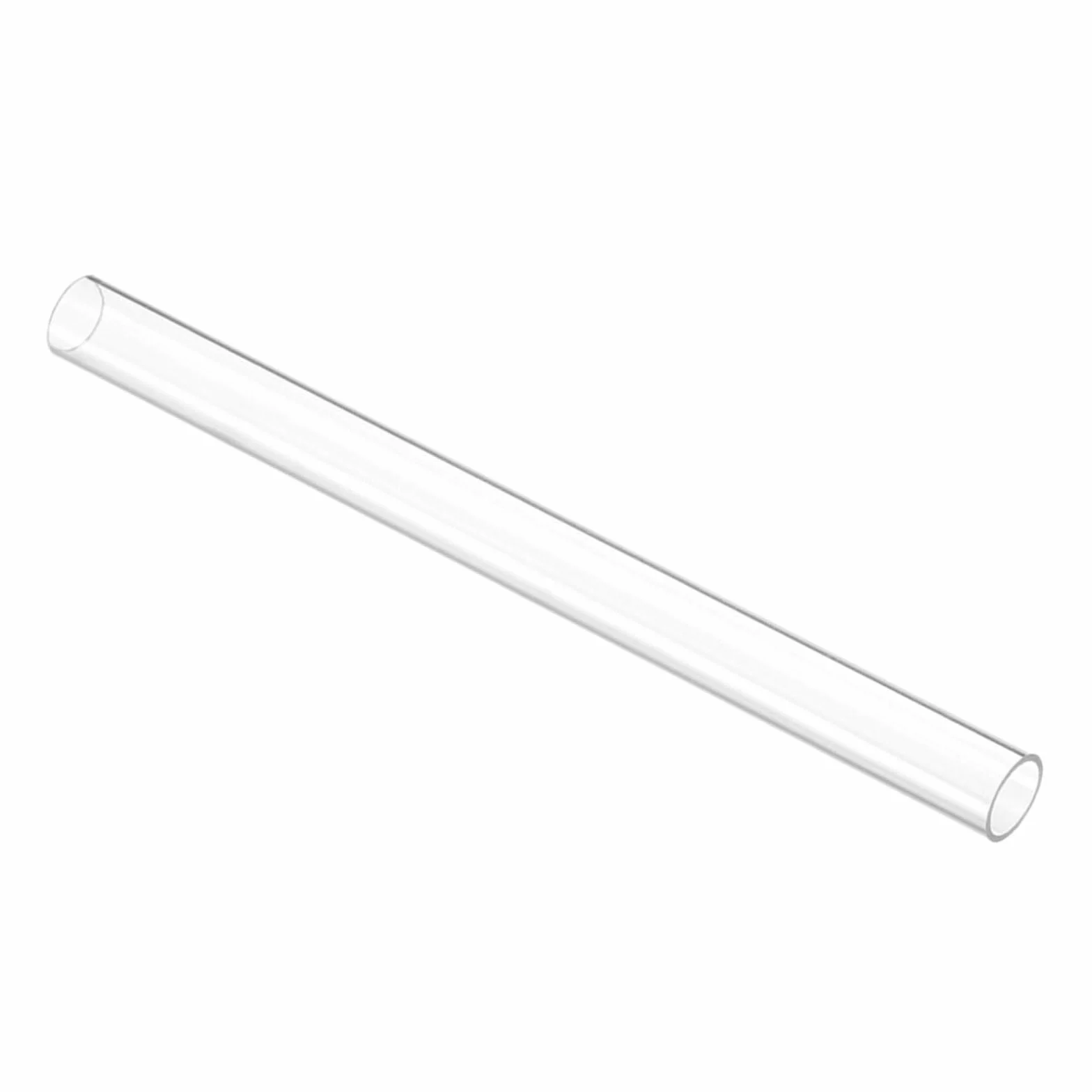Tubo de Plástico Rígido Transparente Policarbonato 15 cm Diámetro 10 mm x 12 mm para Iluminación Fontanería