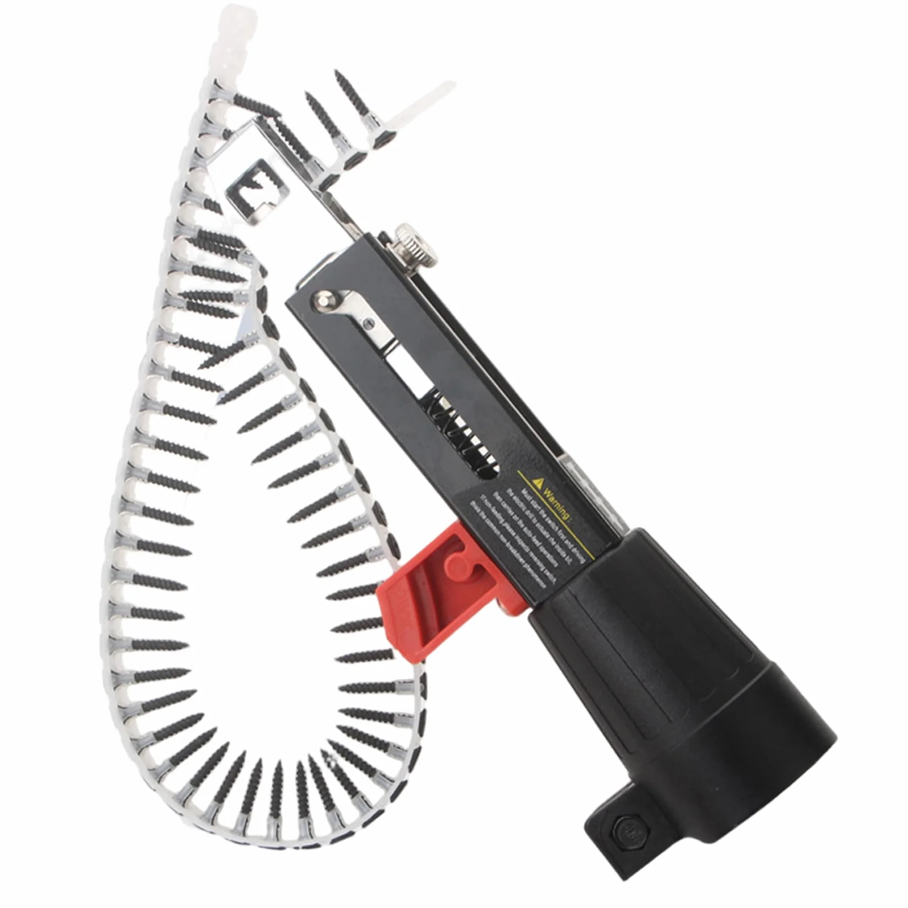 Pistola de tornillos en tiras, accesorio de pistola de tornillos para paneles de yeso, taladro eléctrico en tiras automático, equipo de apriete de clavos, herramienta de carpintería para entusiastas
