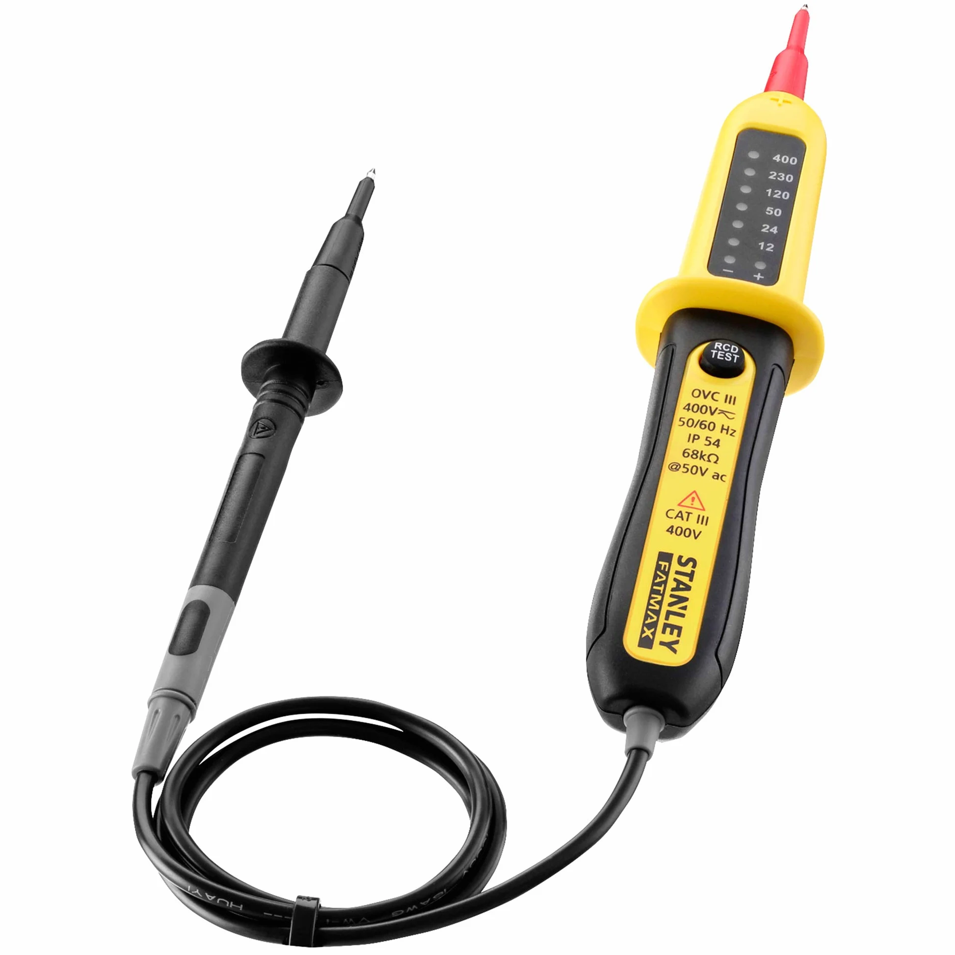 STANLEY FATMAX FMHT82566-0 - Comprobador de tensión, 400V CA/CC