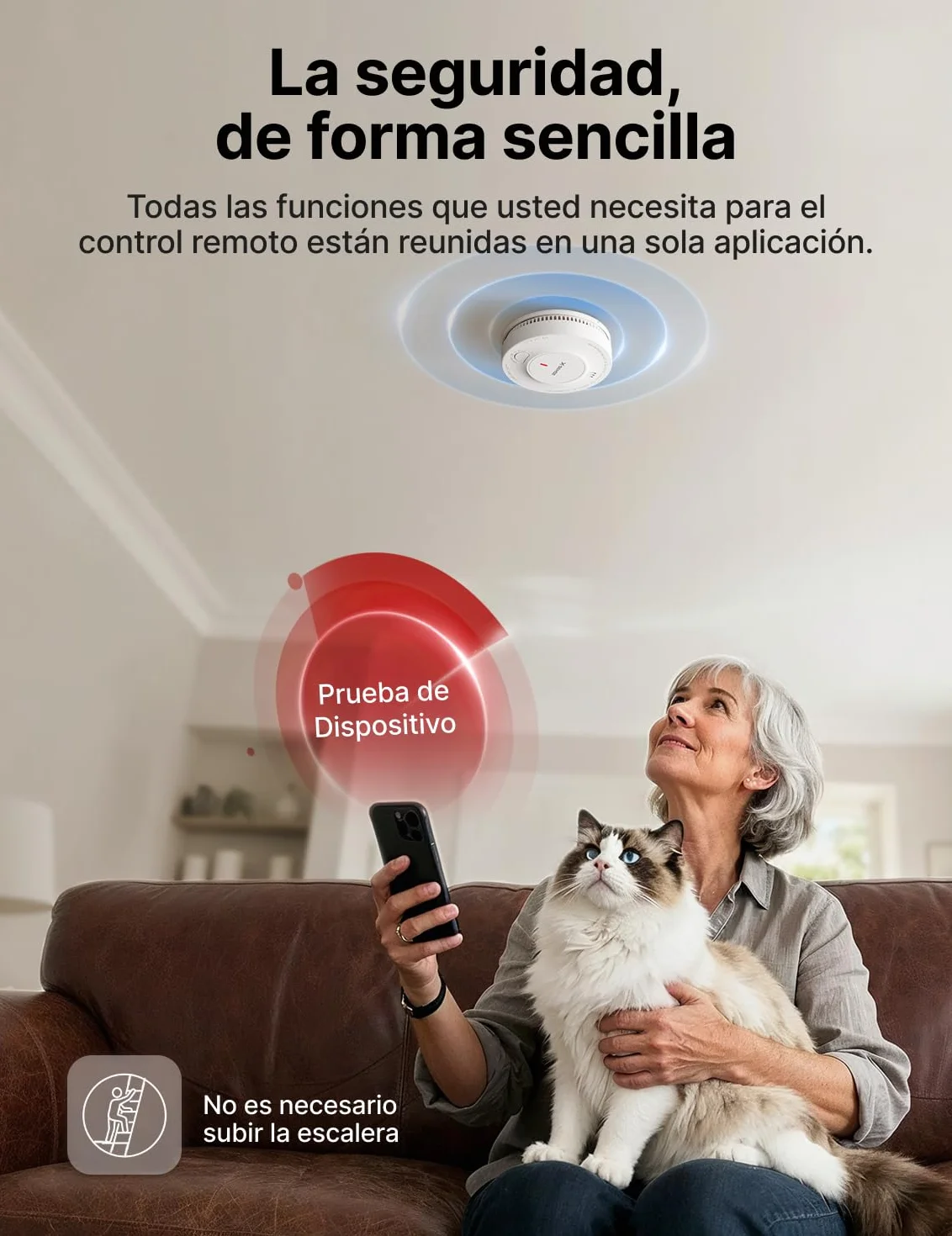 X-Sense Detectores de Humo Inteligentes con Estación Base SBS50, Sistema de Alarma Interconectado, Compatible con la App X-Sense, Modelos SD11-MR61