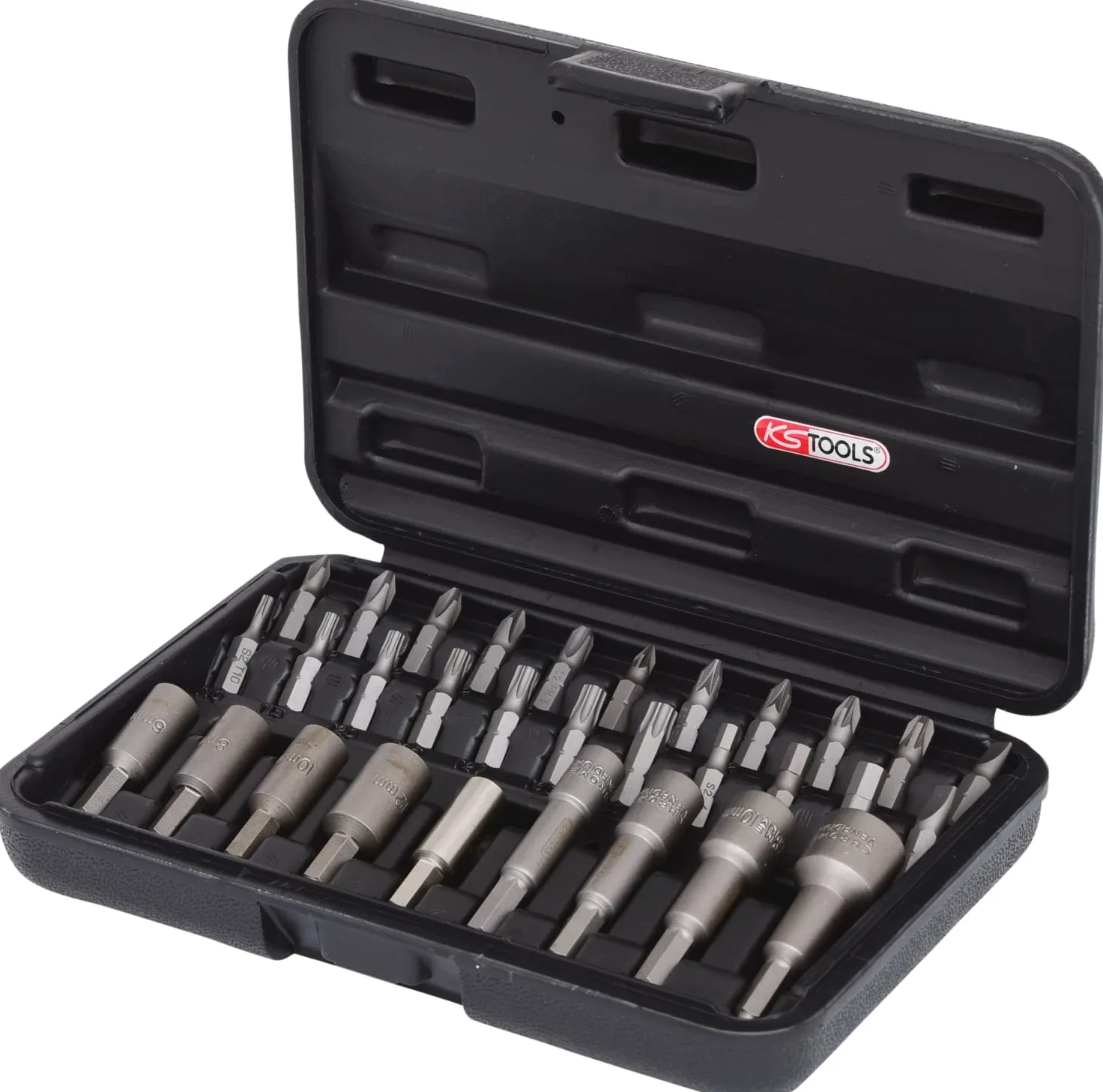 KS Tools 122.2100 Juego de atornilladores de punta de 1/4", 31 pzs