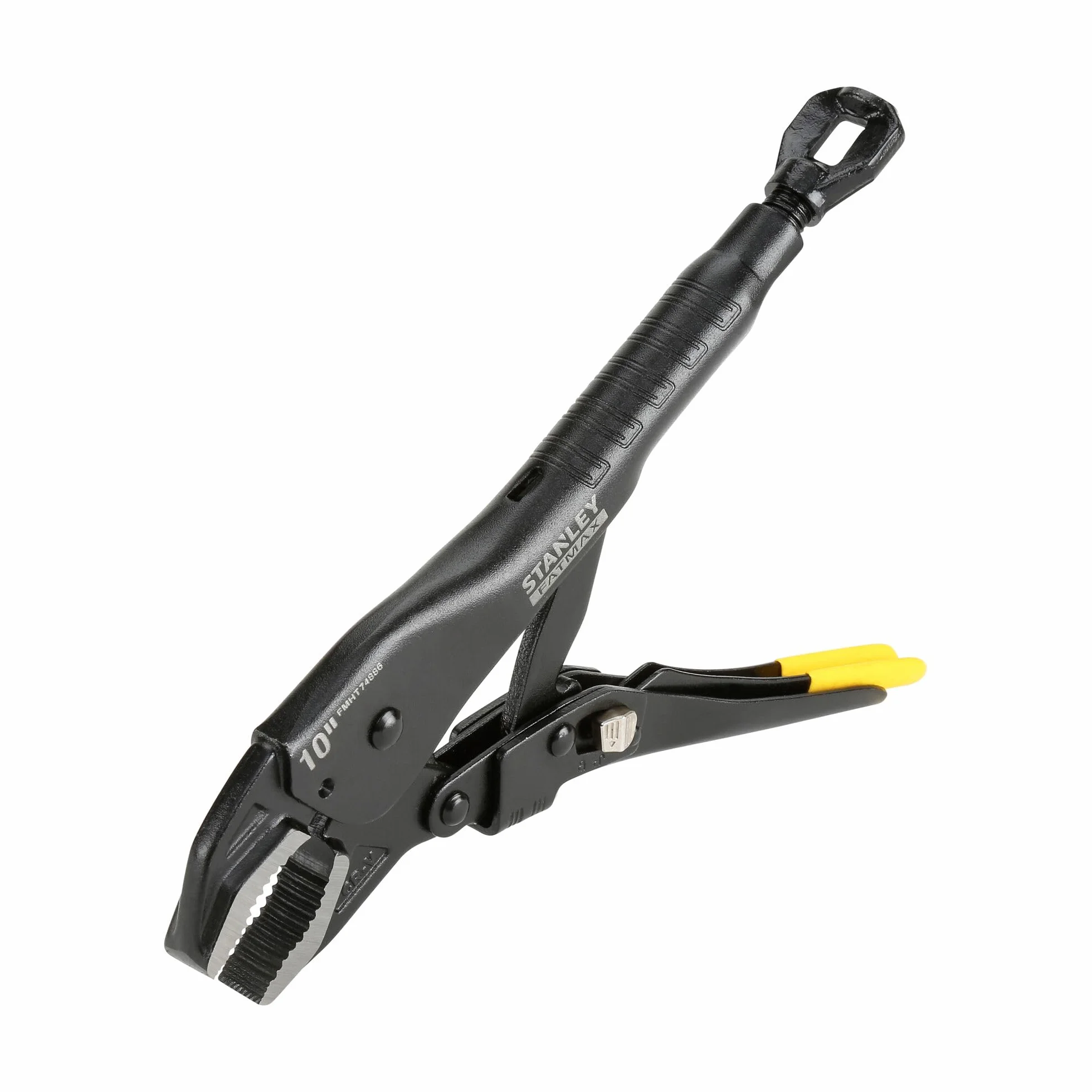 STANLEY FATMAX Mordaza boca curva 250 mm, liberación con una sola mano, acero de alto rendimiento, resistente a la corrosión, mecanismo Trulock, apriete potente, FMHT0-74886
