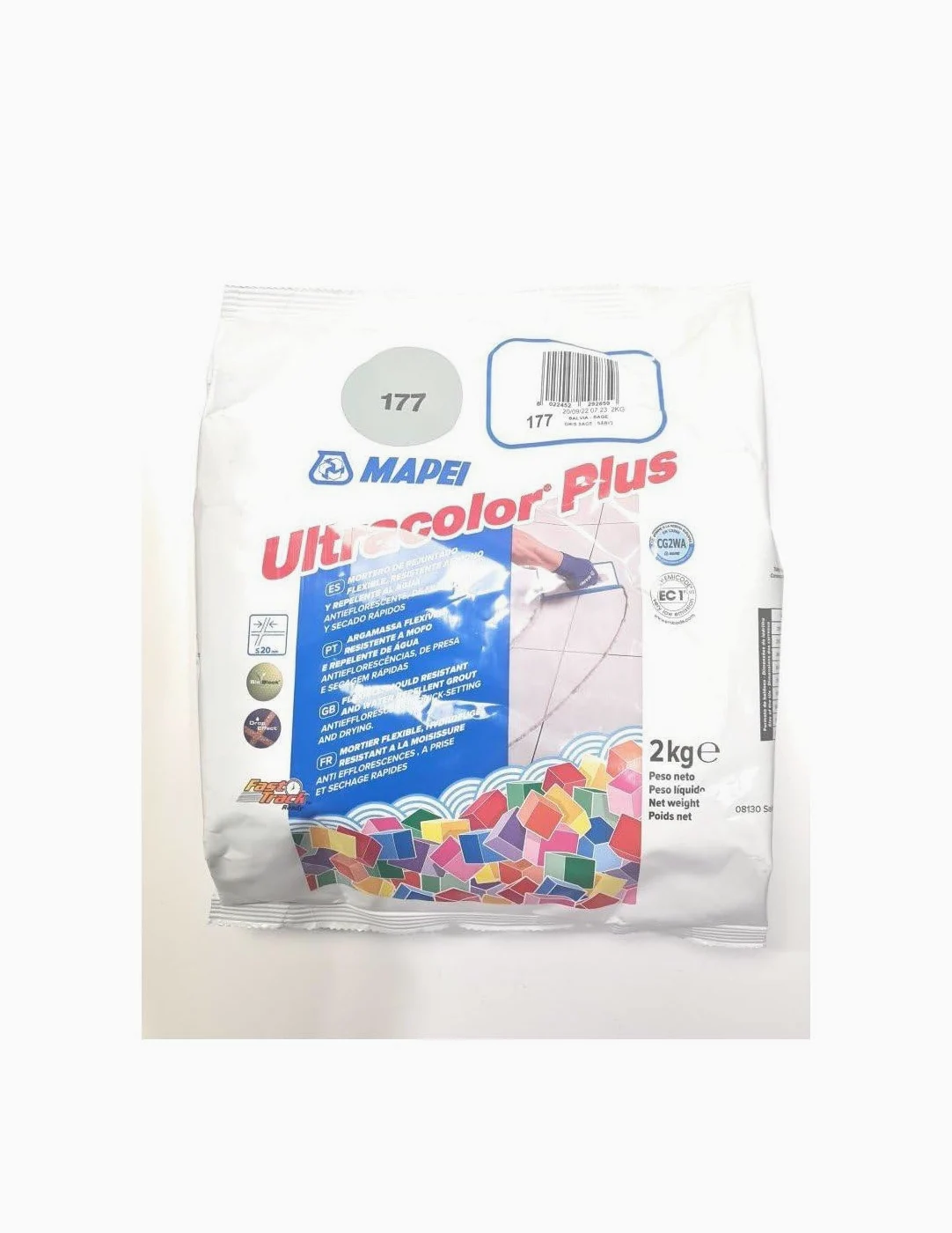 MAPEI Mortero de juntas Ultracolor Plus (177) Salvia 2Kg