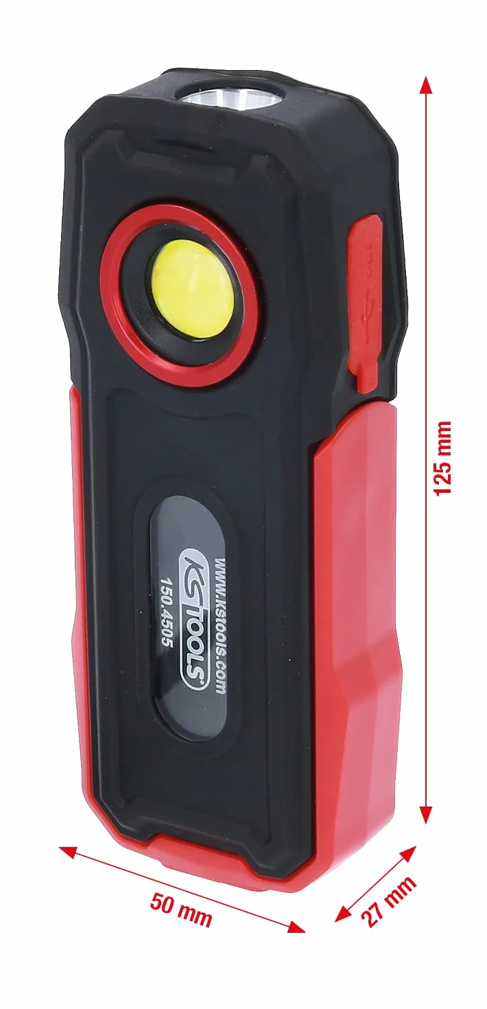 KS Tools Mobile Werkstatt-Handlampe, knickbar, 300 Lumen 150.4505