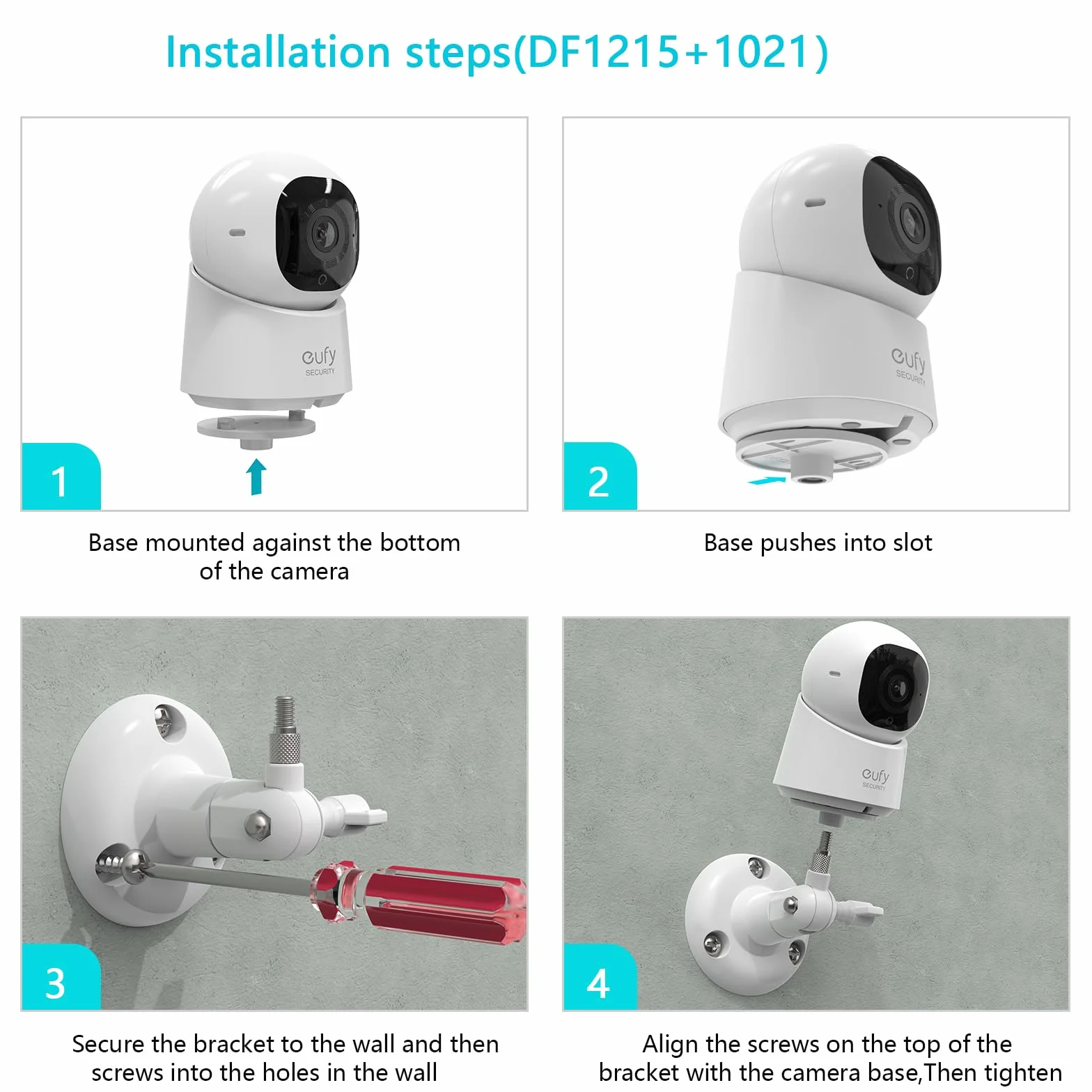 HOLACA Soporte de pared compatible con cámara de seguridad eufy C210/C220/E30 (cámara no incluida), soporte de pared