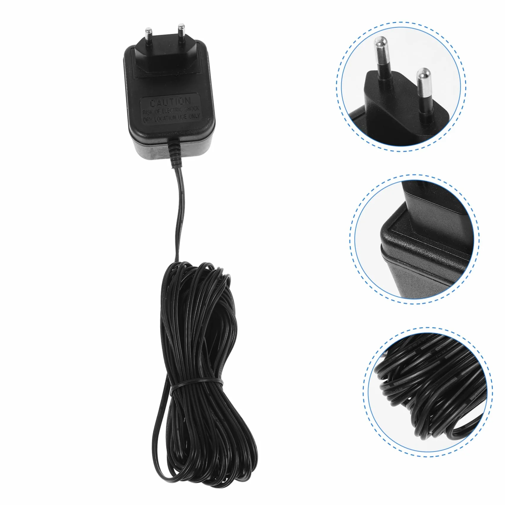 LIFKOME Adaptador de Corriente de Plástico Negro para Timbre Vídeo 24v500mah Suministro Estable Diseño Elegante y Compatible Sistemas de Timbre para Uso Doméstico